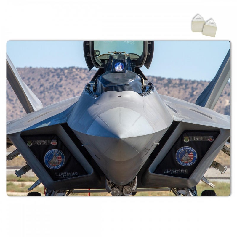 F22 RAPTOR - Plakat Forex z ekspandowanego PVC o grubości 3 mm - 100x70 cm