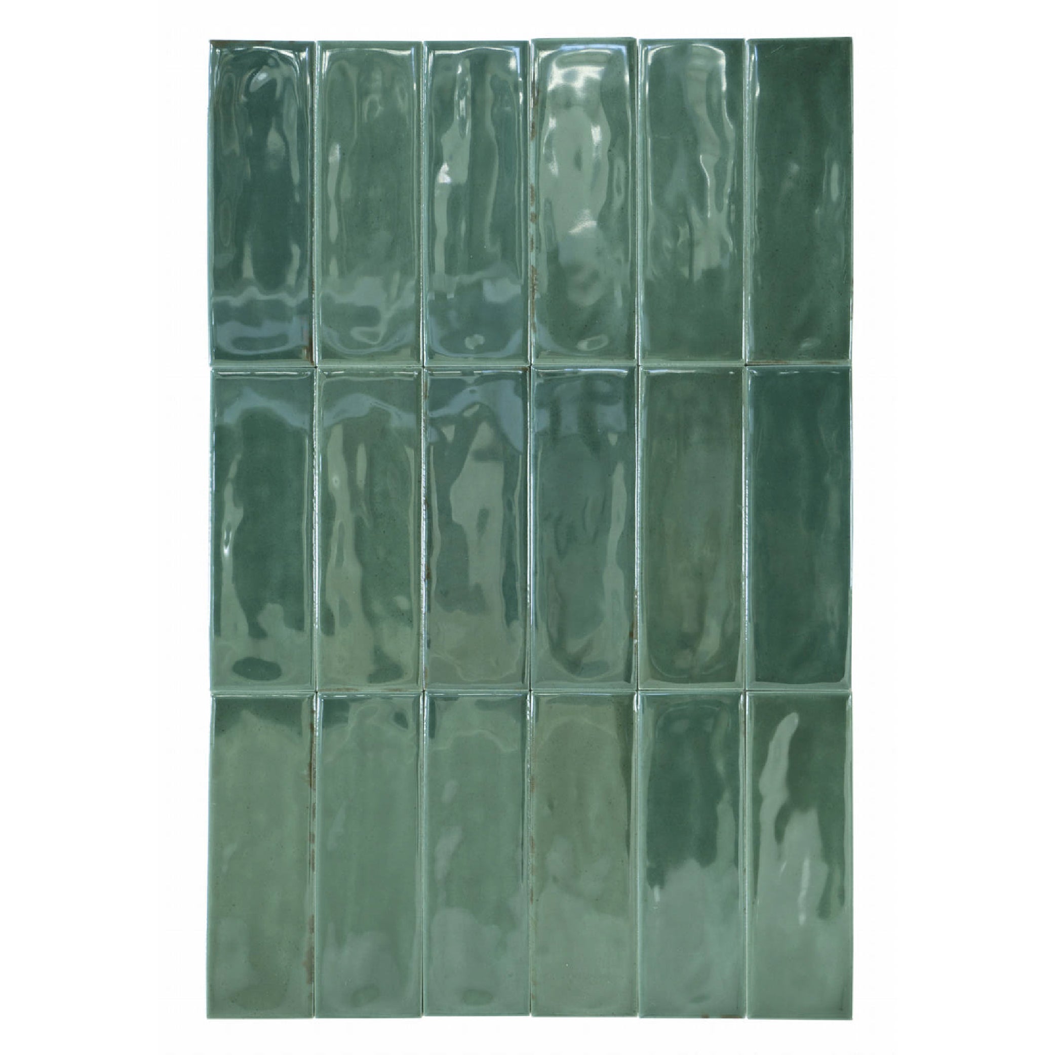 Mini Brick Seria Calpe Zielony Gres porcelanowy premium 5x15 cm