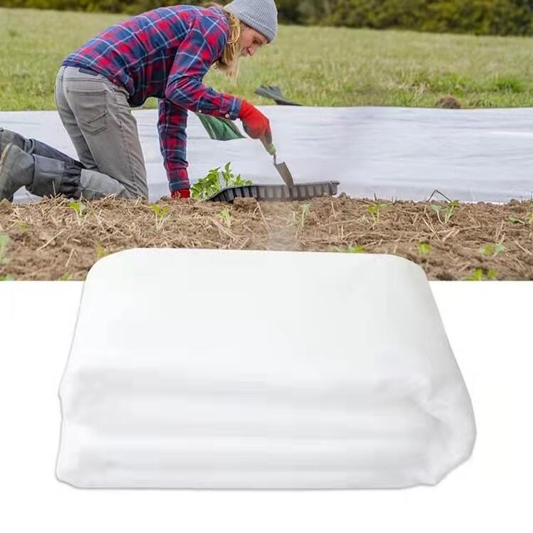 Zestaw 2 sztuk, biała tkanina przeciwmrozowa 1,5m x 1m + 1,5m x 5m, ochrona przed mrozem i izolacja termiczna roślin (tkanina włókninowa)