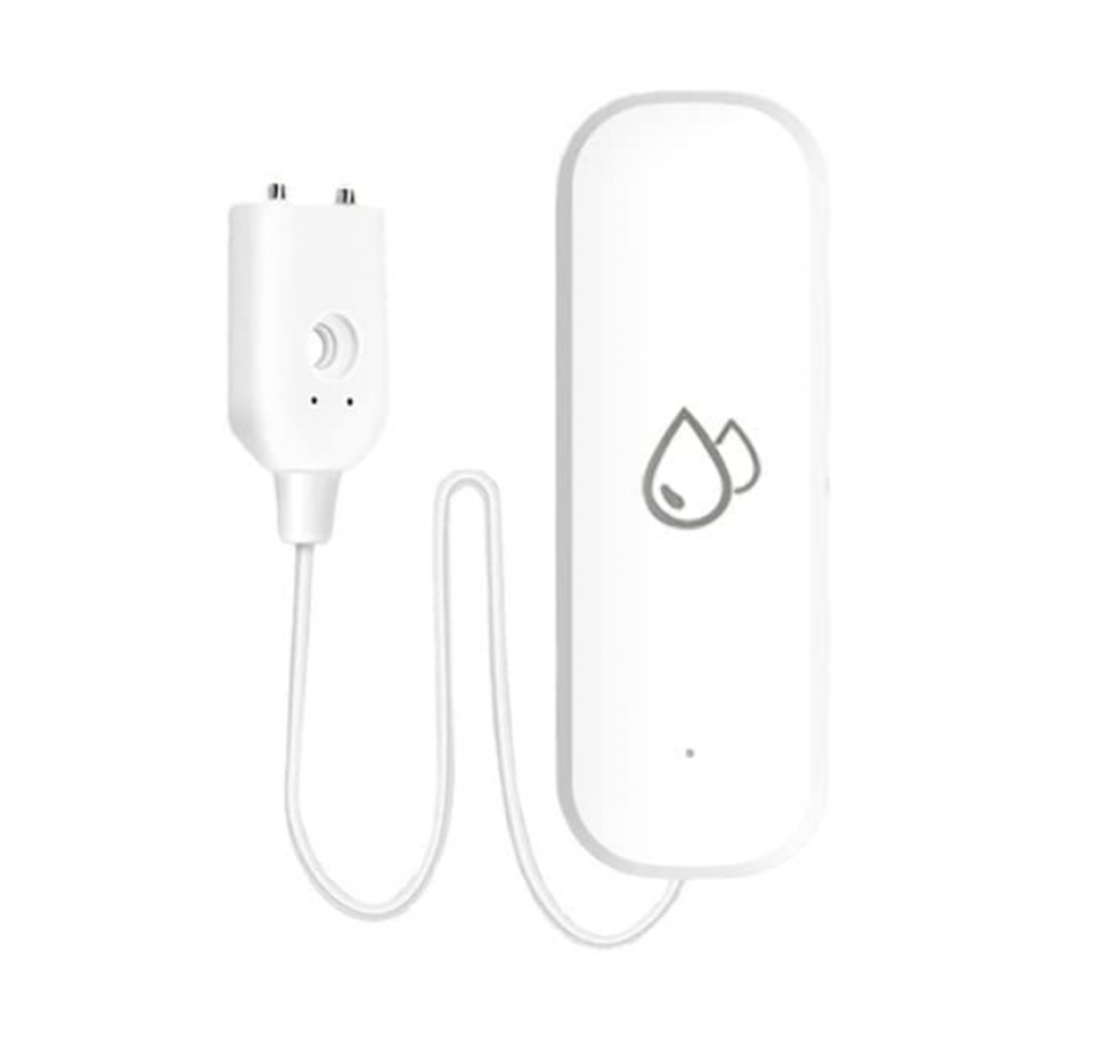Czujnik Wycieku Tuya, Detektor WiFi, Czujnik Zalania, System Alarmowy Ochrony, Kontrola przez Aplikację Smart Life
