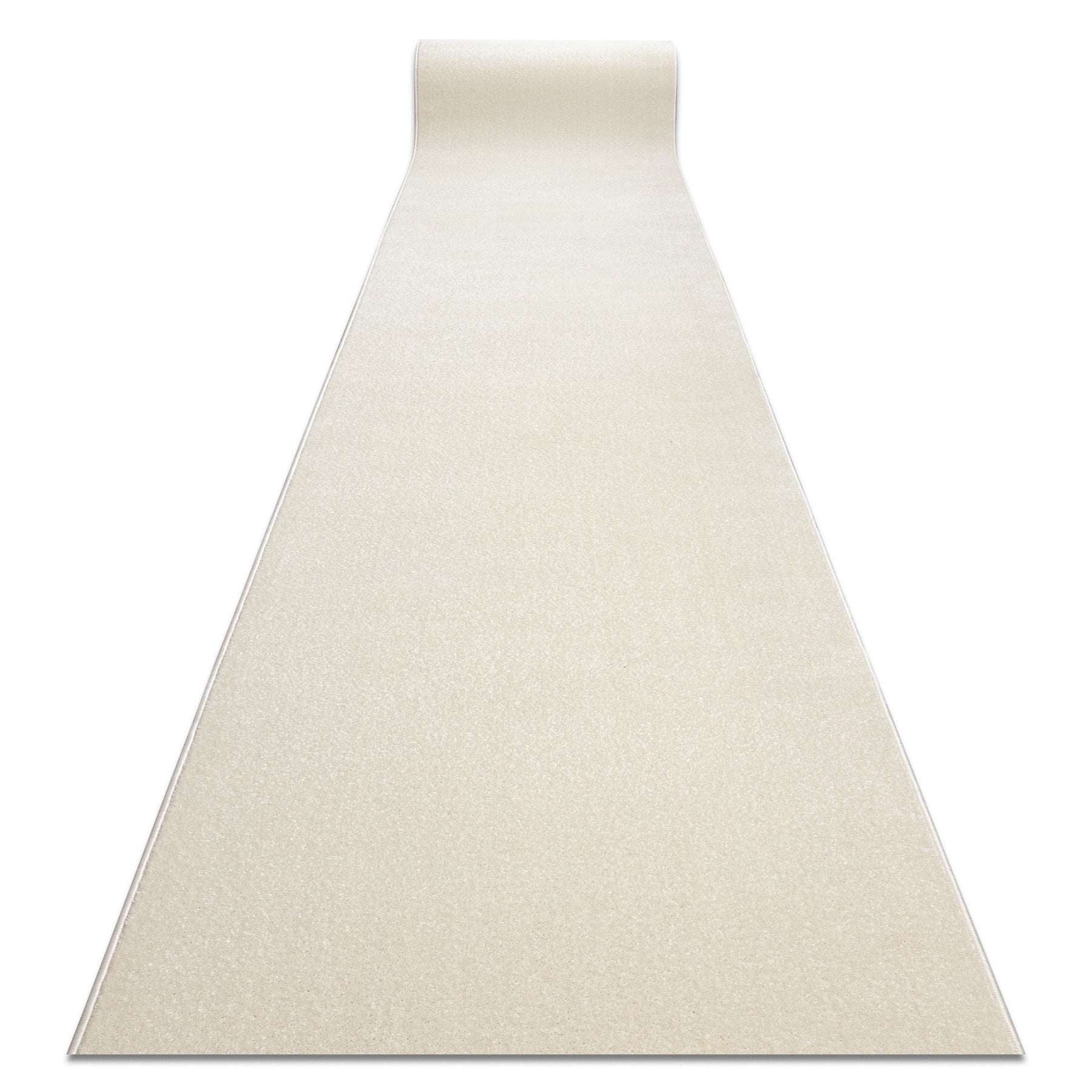 Jednolity chodnik KARMEL Gładki, jednokolorowy biały 60 cm 60x210 cm