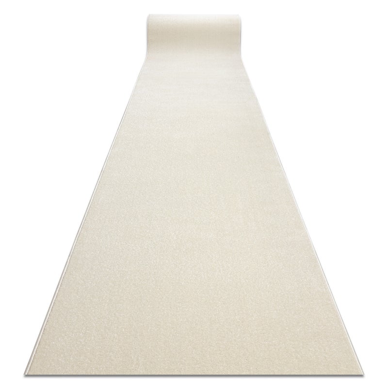 Jednolity chodnik KARMEL Gładki, jednokolorowy biały 60 cm 60x210 cm