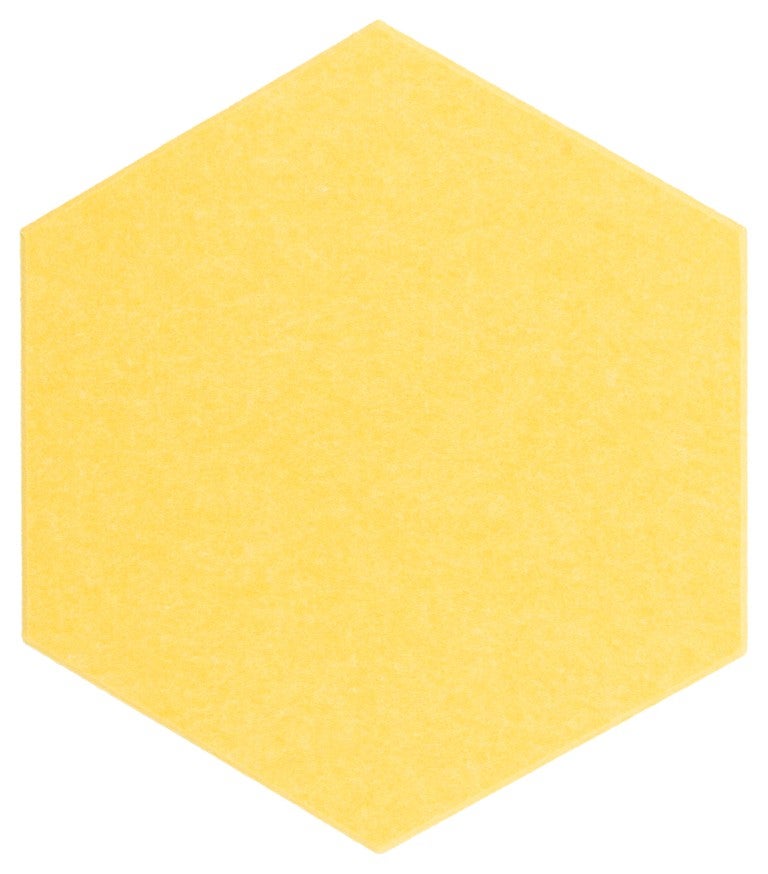Płytka filcowa Multidecor Felly 40x46cm heksagon żółty, cena za 2 szt.