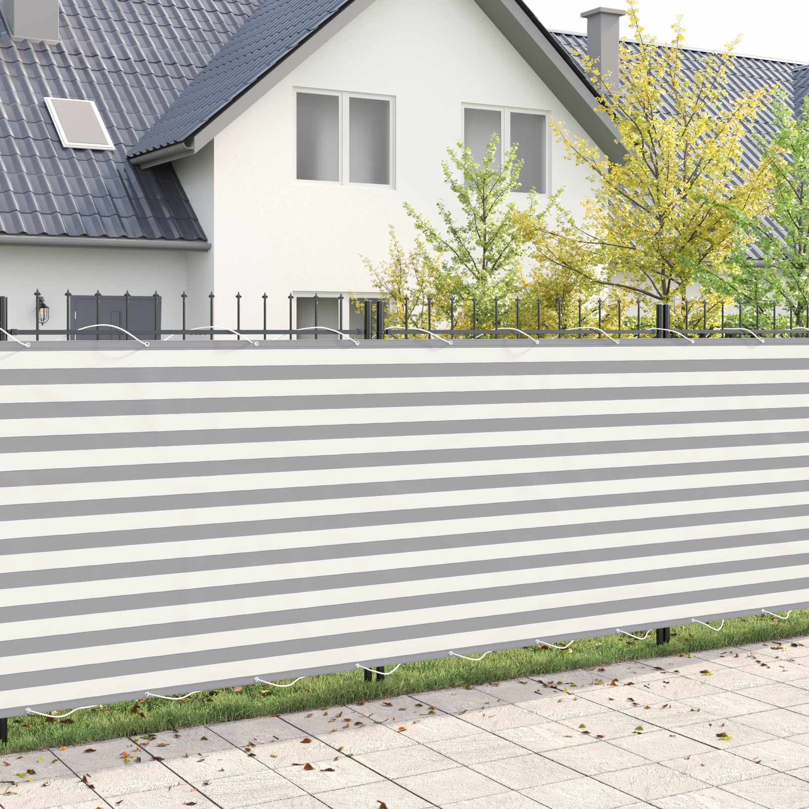 Ekran Prywatności Balkonowej 180 x 600 cm Tkanina z powłoką PU vidaXL