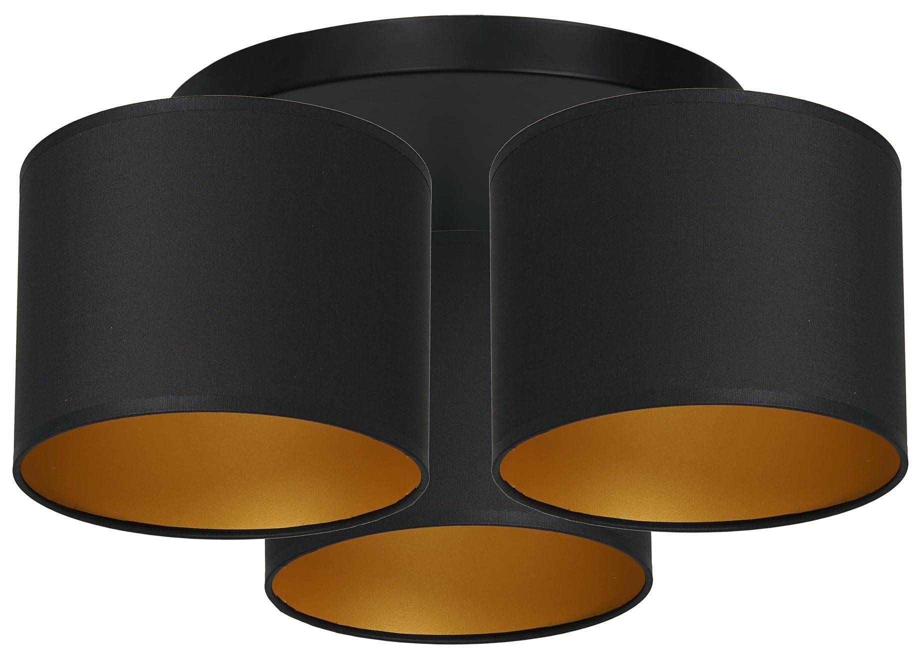 Lampa wisząca Arden czarny mat-złota 3xE27x15W metal wym:18x45x45cm IP20 Luminex