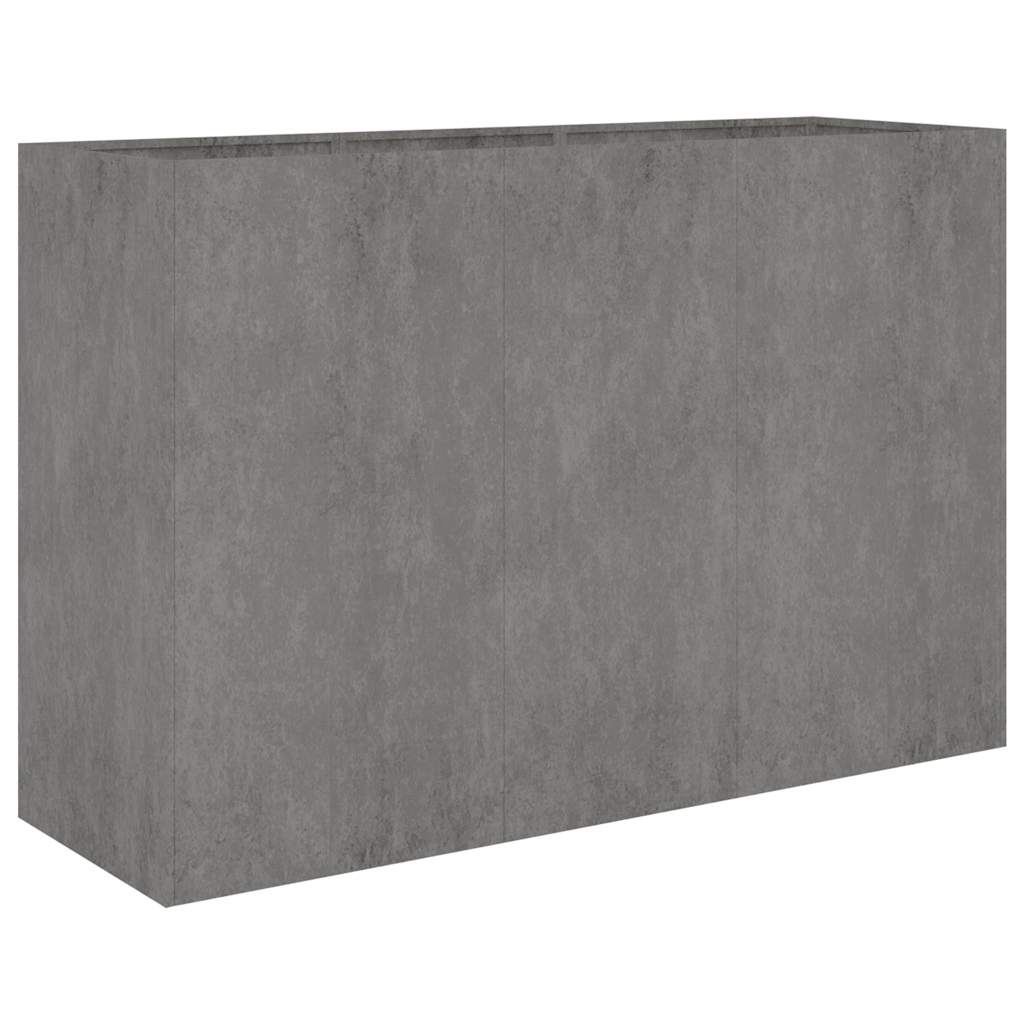 Podwyższona donica, 120x40x80 cm, stal kortenowska