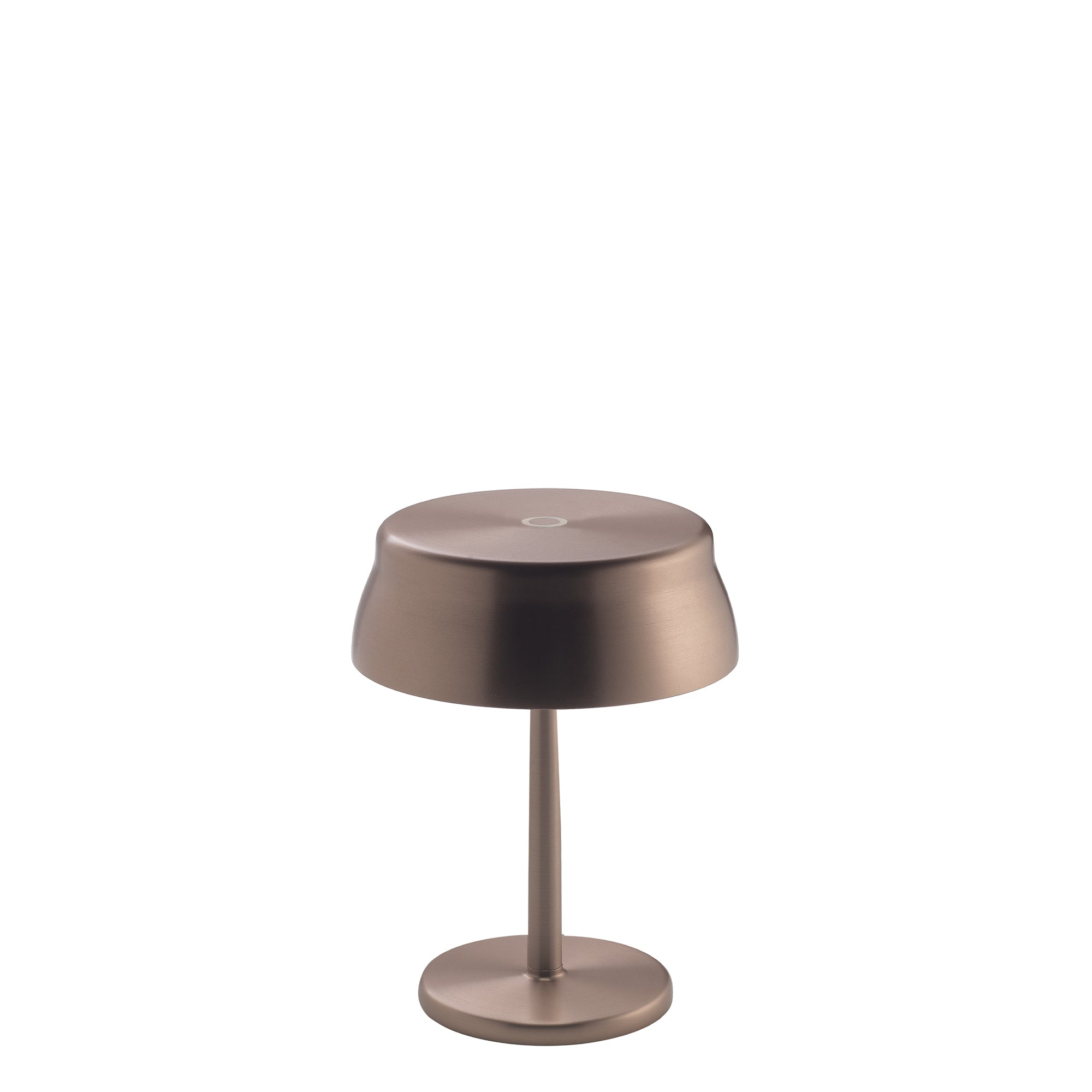 Lampa stołowa LED Zafferano SISTER LIGHT MINI Wi-Fi Smart w kolorze miedzianym, ładowalna i ściemnialna