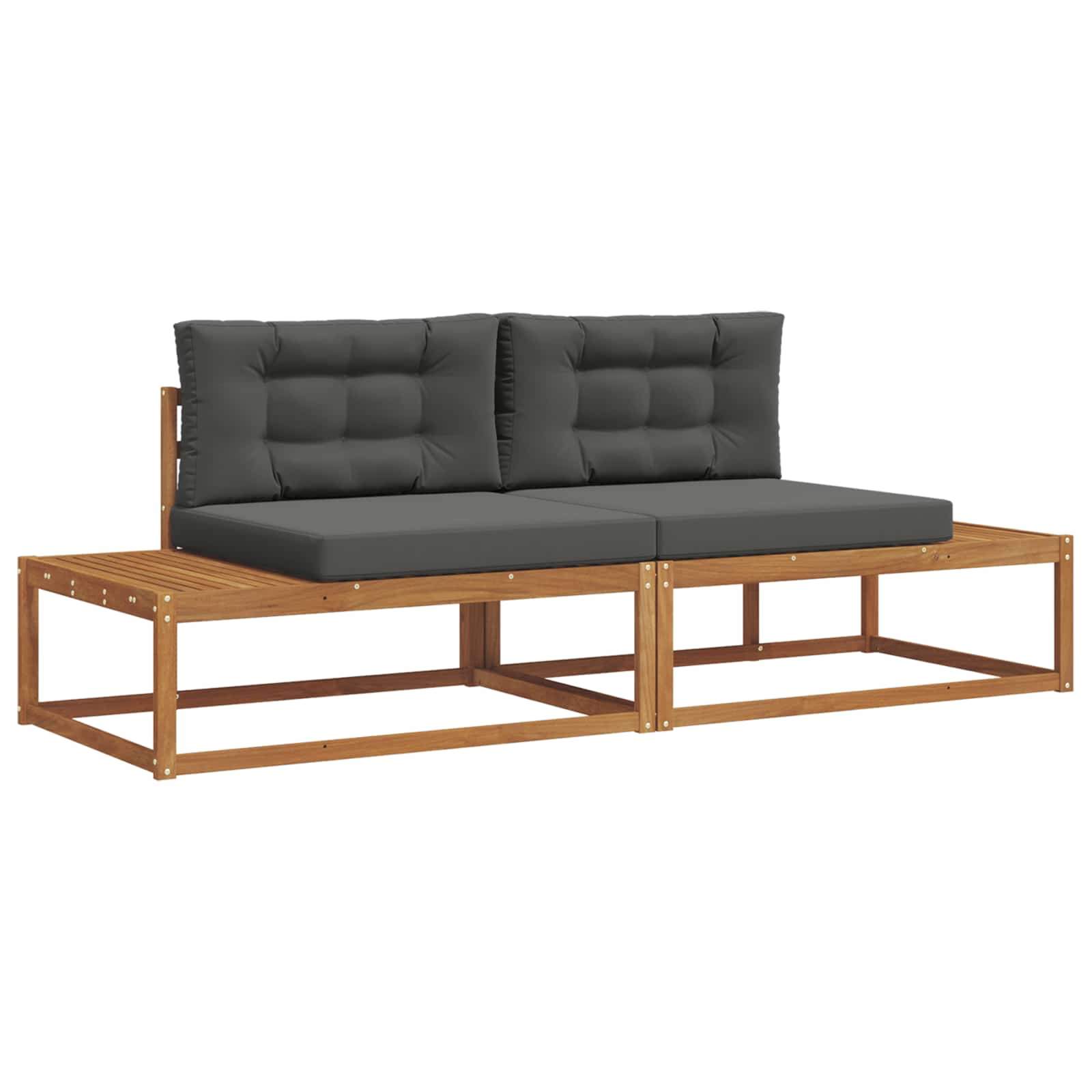 Sofa Ogrodowa Modułowa 2-Osobowa Drewniana na Taras