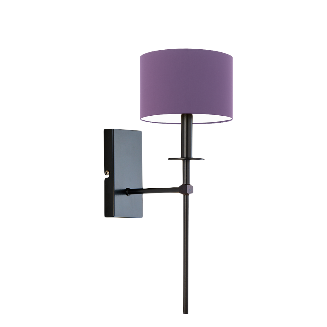 Kinkiet lampa ścienna lampa na ścianę z abażurem walec LOON