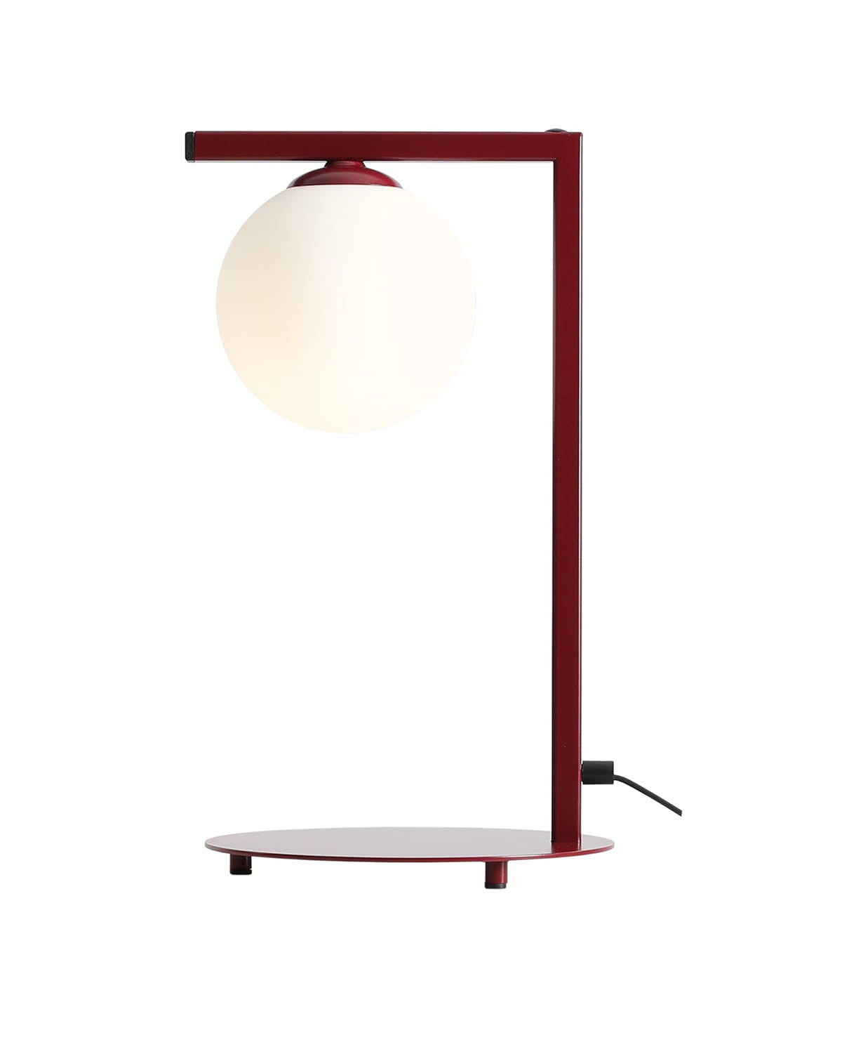 Lampa stołowa Aldex ZAC E14 metal szkło czerwony 1038B15_1