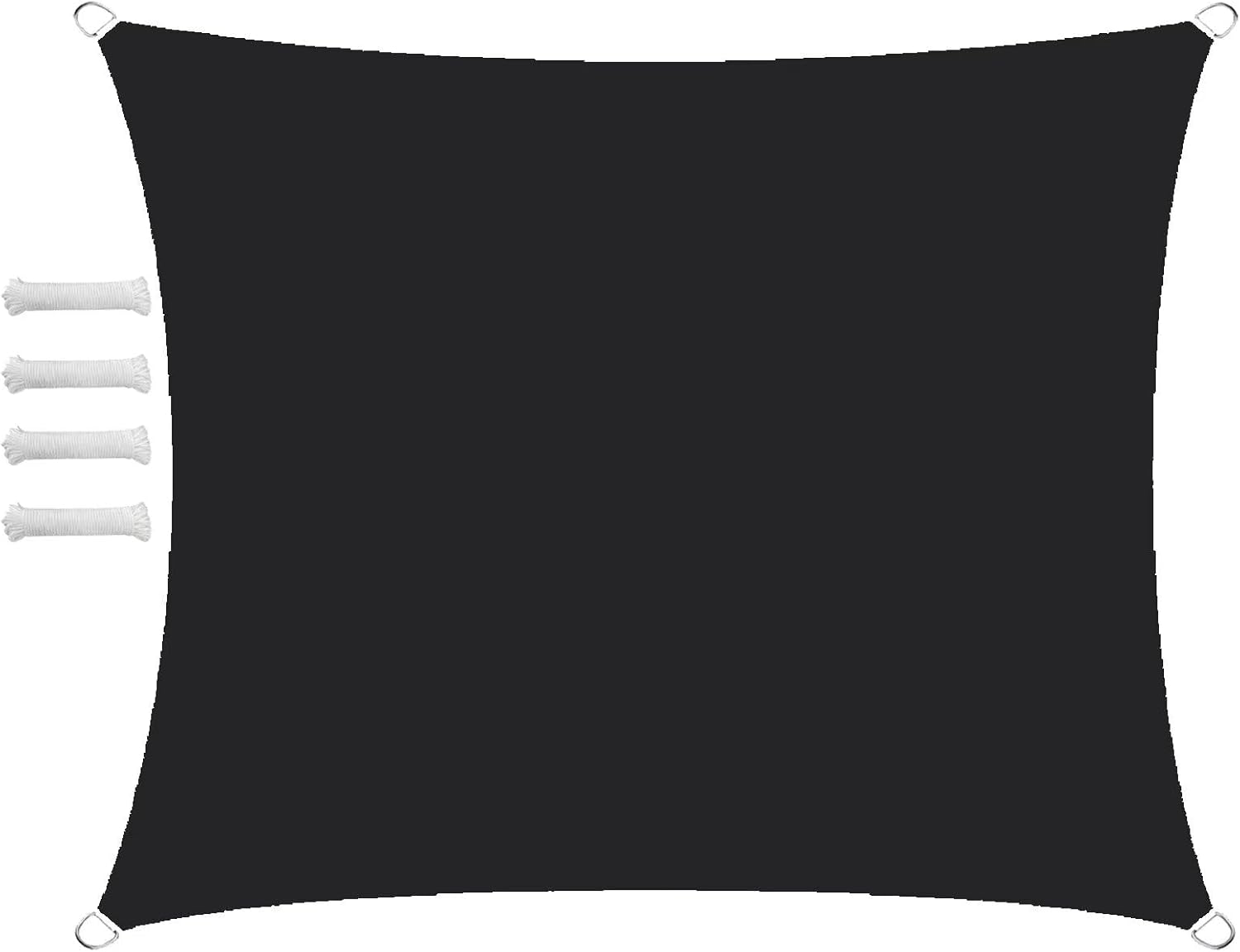 Żagiel przeciwsłoneczny - żagiel przeciwsłoneczny Oxford Fabric Rectangular 2x3 M - kremowo-czarny