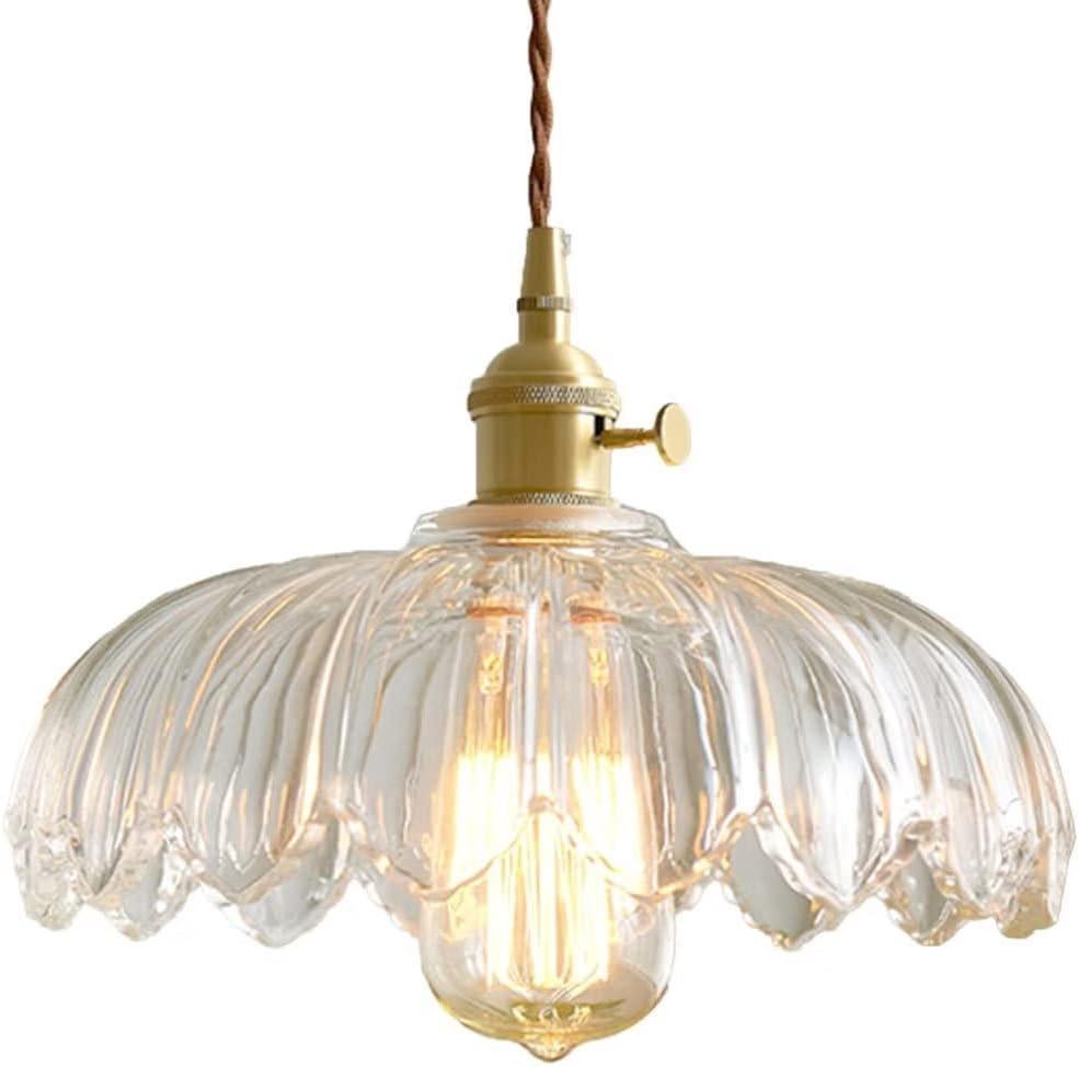 Retro Pastoralna Szklana Lampa Wisząca Kwiat Szklany Klosz Lampa Sufitowa Żyrandol Lampa Sufitowa Lampa Nocna Dekoracja Lampa Wisząca do Sypialni