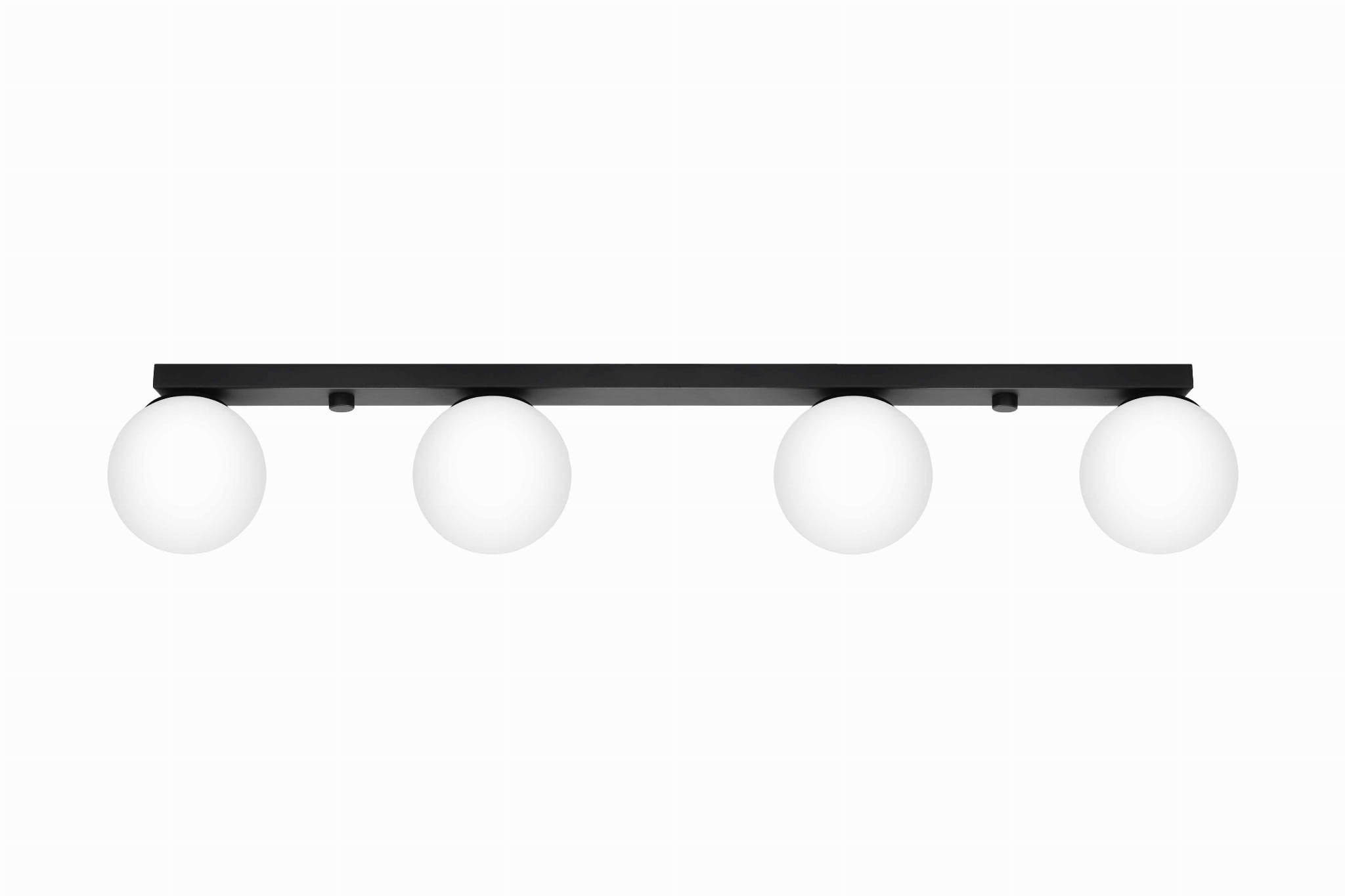 Plafonnier Acier Noir G9 4 Yoli