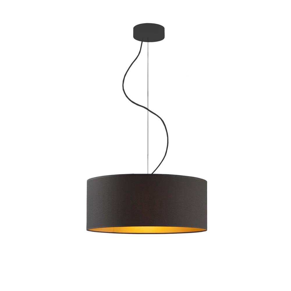 Lampa sufitowa żyrandol lampa wisząca z abażurem walec 40 cm BLUES