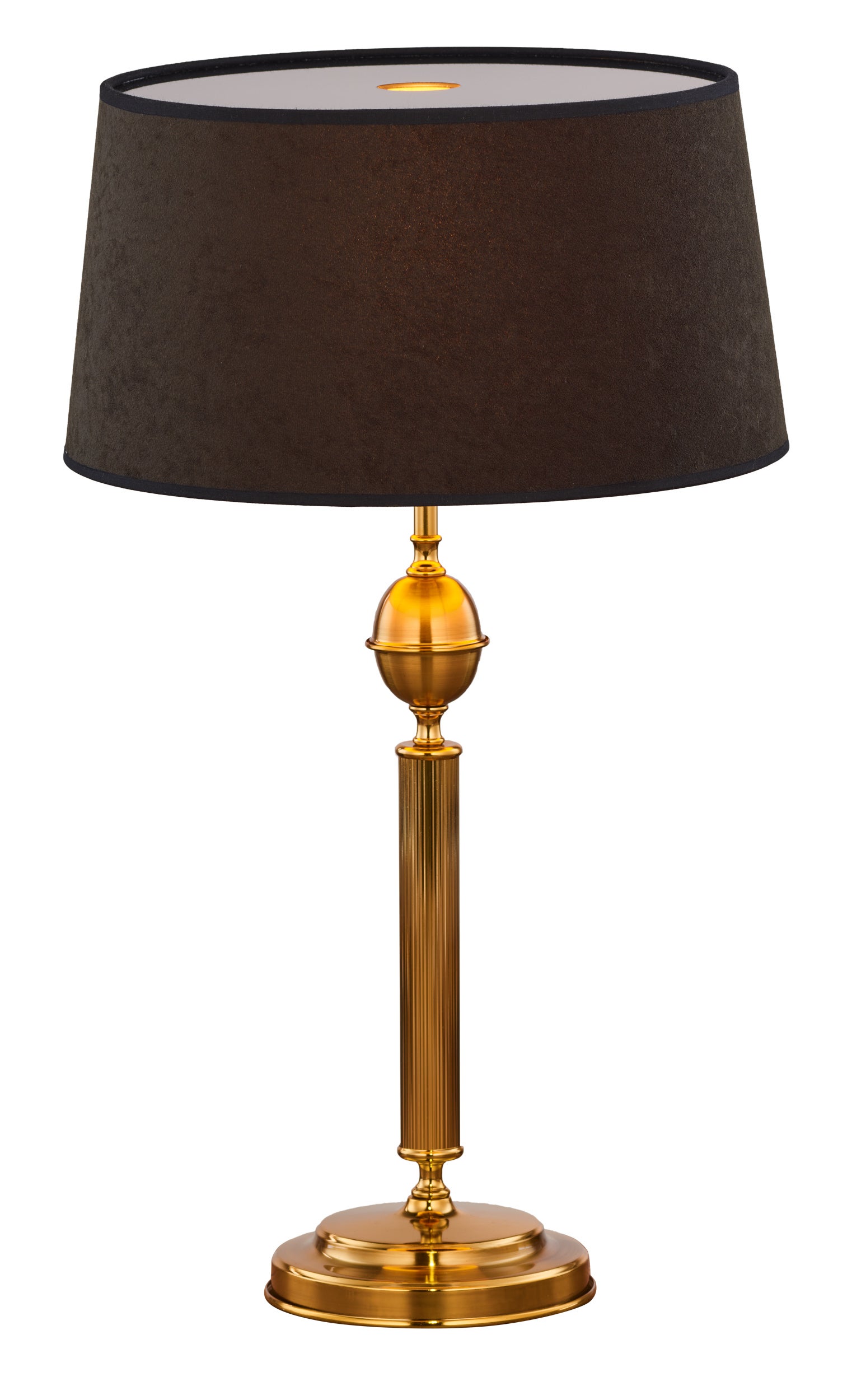 Lampka stołowa JUPITER Batumi złoto/czarna tkanina E27 60W 60x36x36 cm 1 szt.
