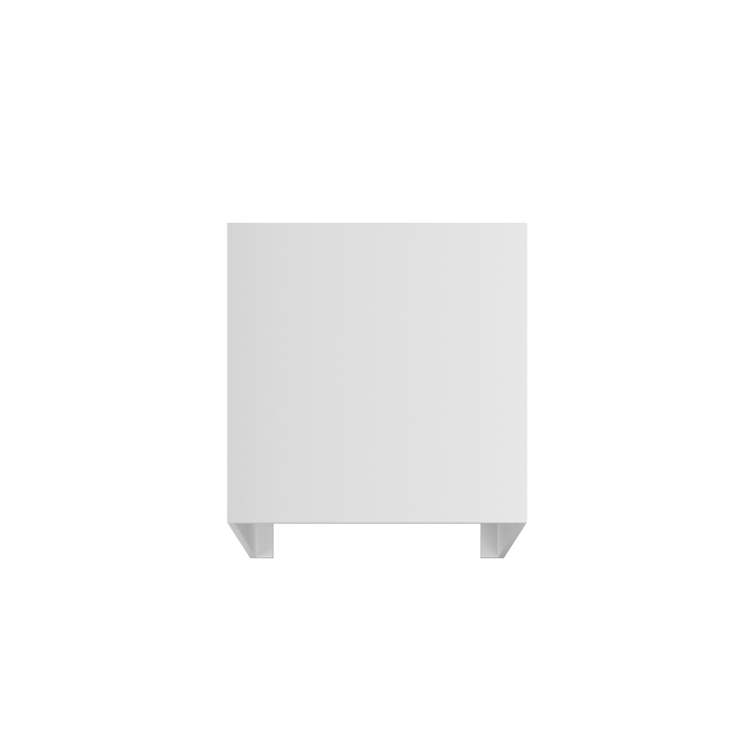 Biała lampa ścienna zewnętrzna 10 cm, górne i dolne światło LED 6,8 W, aluminium - 2700º K - ciepłe światło - 480 lm