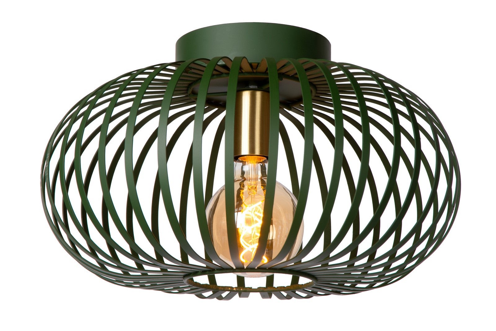 Lampa sufitowa MANUELA zielona 1xE27x60W metal wym:23x40x40cm IP20 Lucide