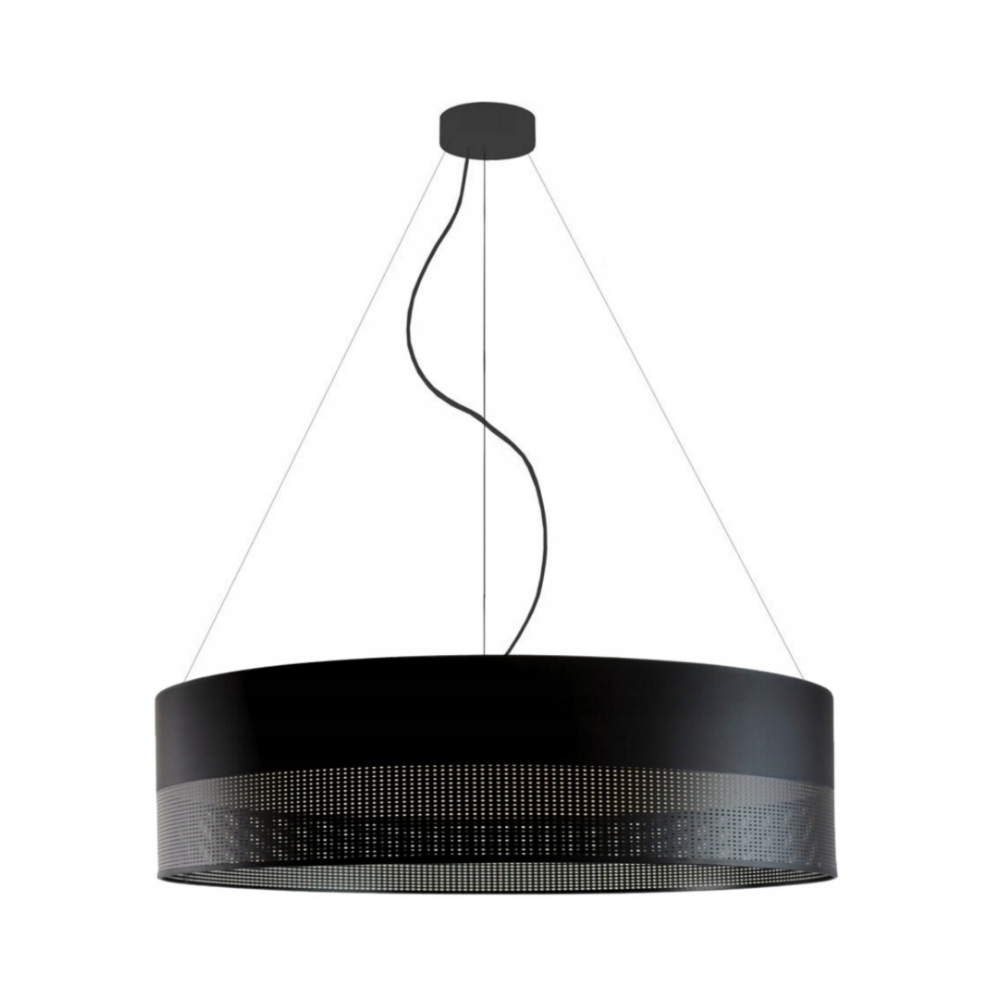 Lampa sufitowa żyrandol lampa wisząca z abażurem walec 80 cm BLUES