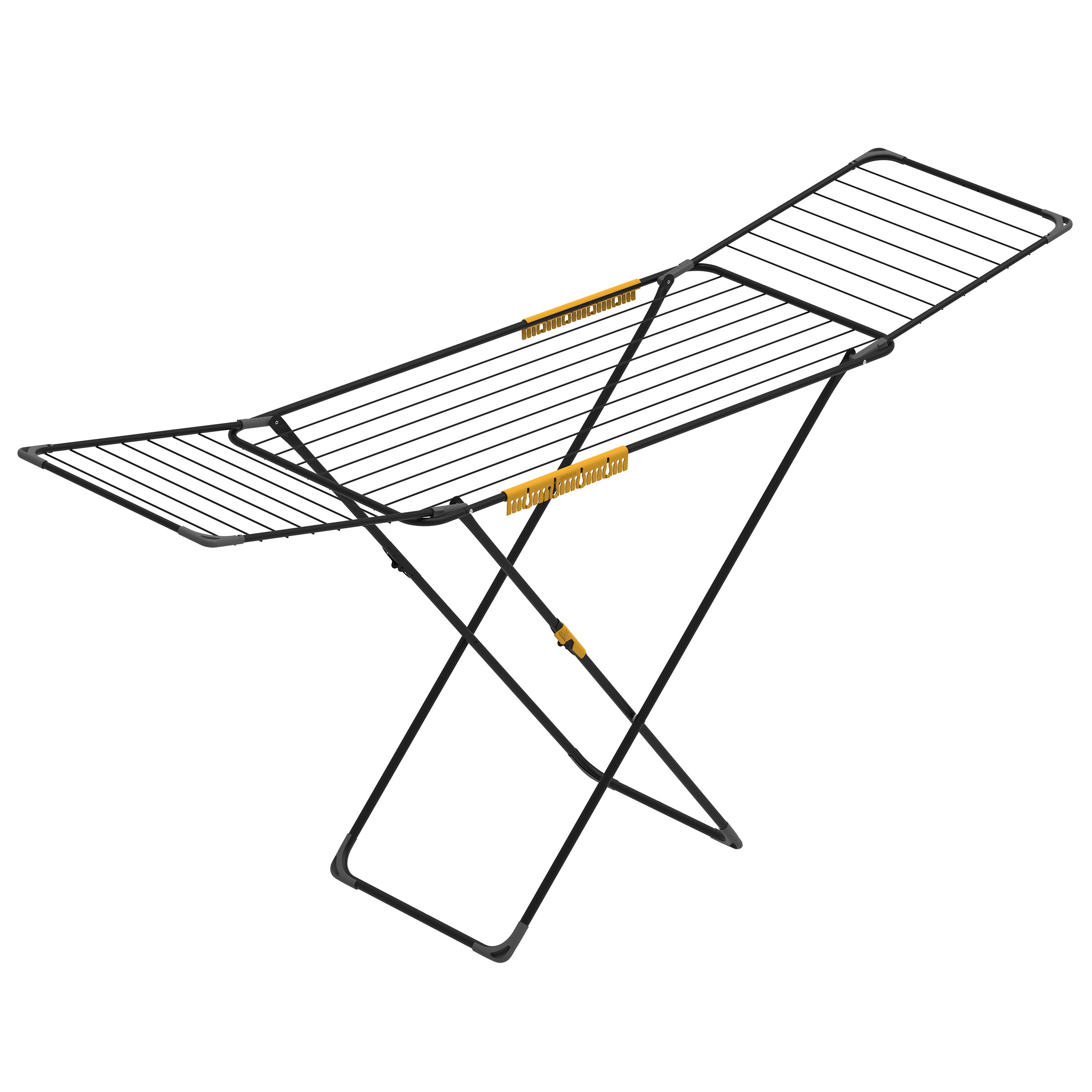 Suszarka Rörets Level, zamykane skrzydła, blokada bezpieczeństwa, 52 x 176 x 96 cm, powierzchnia suszenia 20 m²