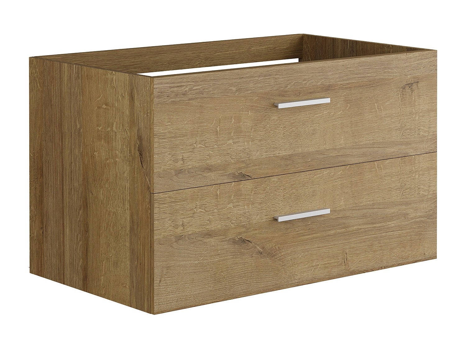 Szafka łazienkowa wisząca pod umywalkę - Kolor naturalny jasny - 80 cm - KAYLA