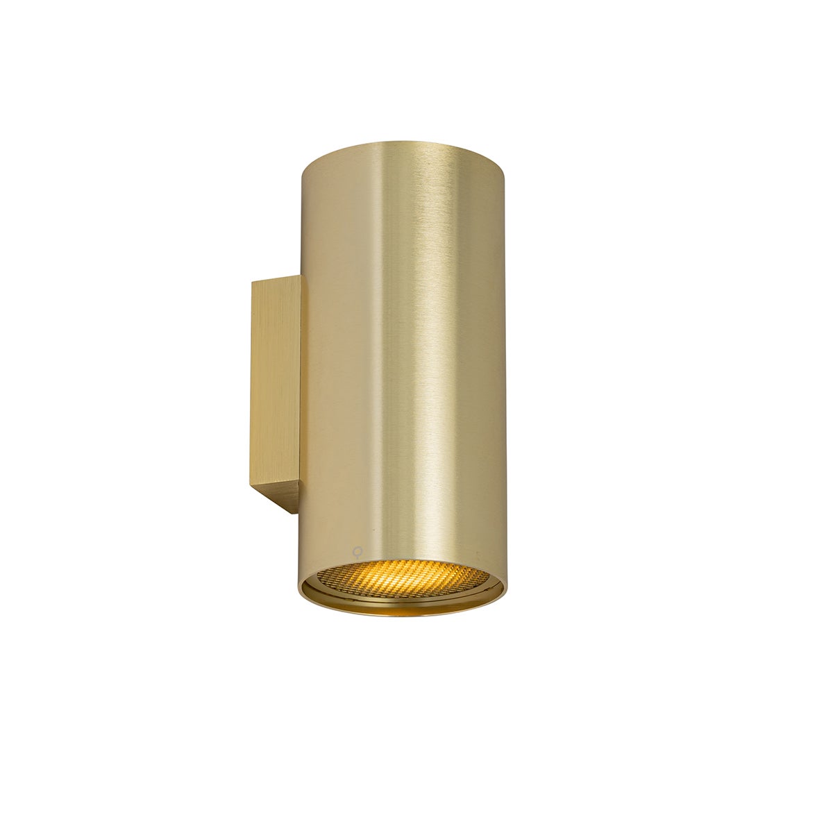 Qazqa designerski lampa up & down - Sab - gold, okrągły, max. 10w, gu10, z 2 punktami świetlnymi, 9.6cm, IP20 oświetlenie