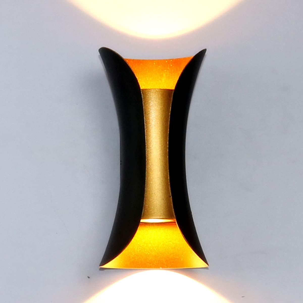 Nowoczesna lampa ścienna do wnętrz 10W, metalowa, ciepła biel 3000K, do sypialni, domu, przedpokoju, salonu
