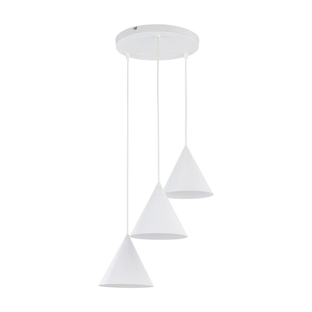 CONO S WHITE LAMPA WISZĄCA 3XE27 KOŁO