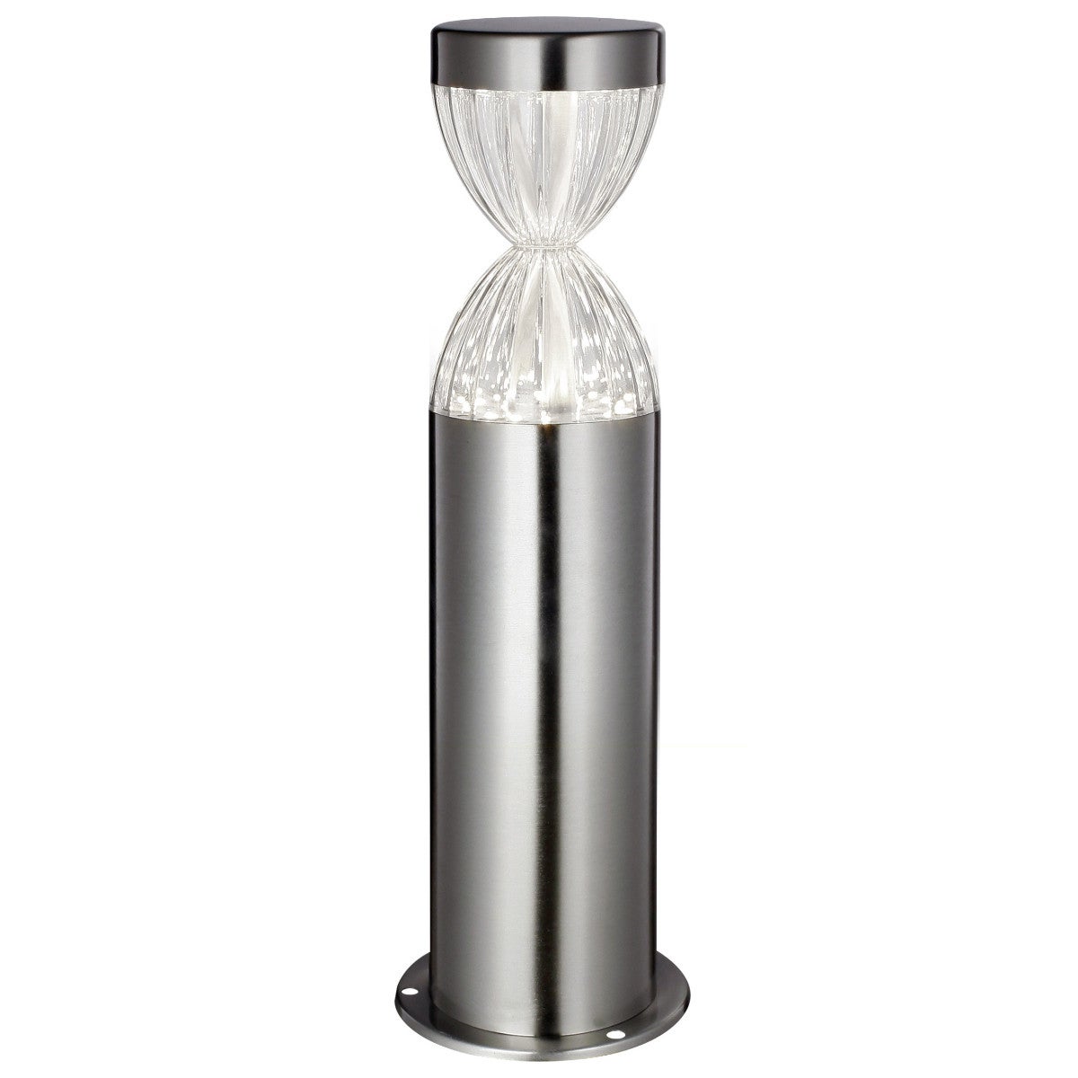 Lampa ogrodowa stojąca Adria srebrna satynowana LED 6W 6500K 420lm IP44 wym: 36 x 7,6 x 7,6 cm metal Polux