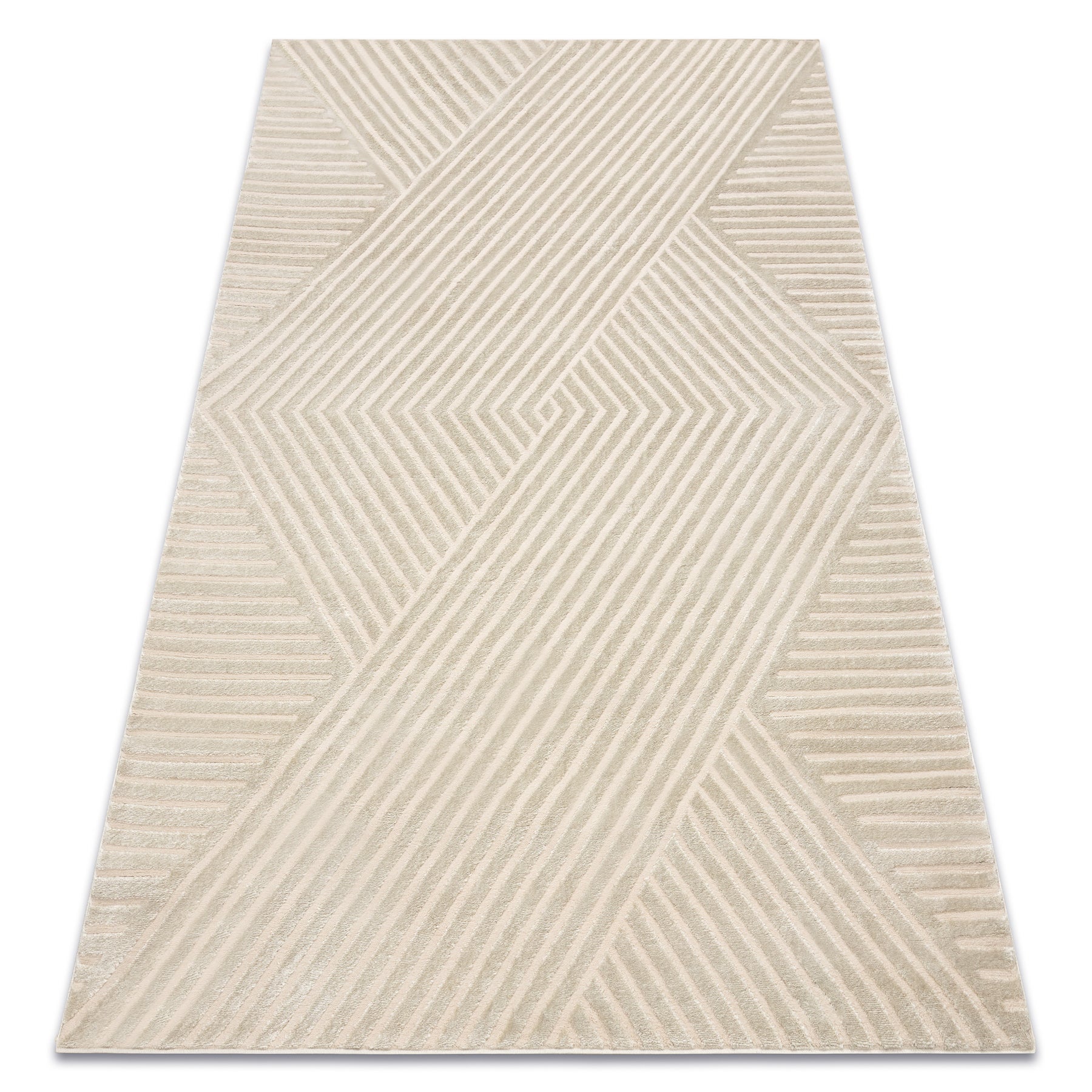 Dywan BALANCE 1503 taupe - Geometryczny, strukturalny, glamour 240x330 cm
