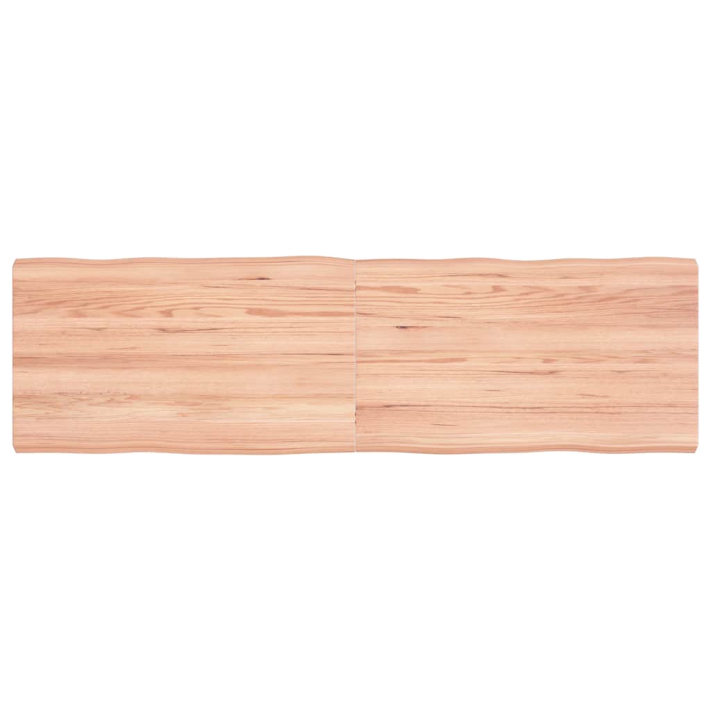 vidaXL Blat jasnobrązowy 140x40x(2-4) cm, drewno z naturalną krawędzią