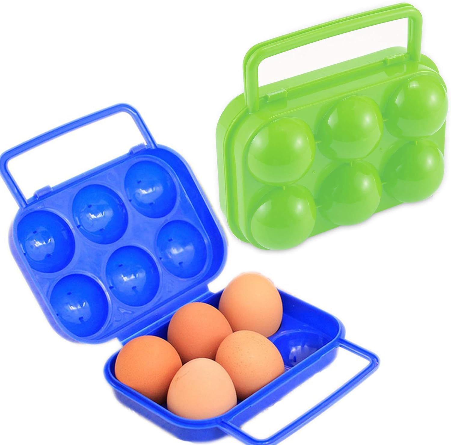 2-częściowy przenośny plastikowy pojemnik na jajka, pudełko na jajka, składany przenośny pojemnik na jajka, pudełko do przechowywania jajek, ta