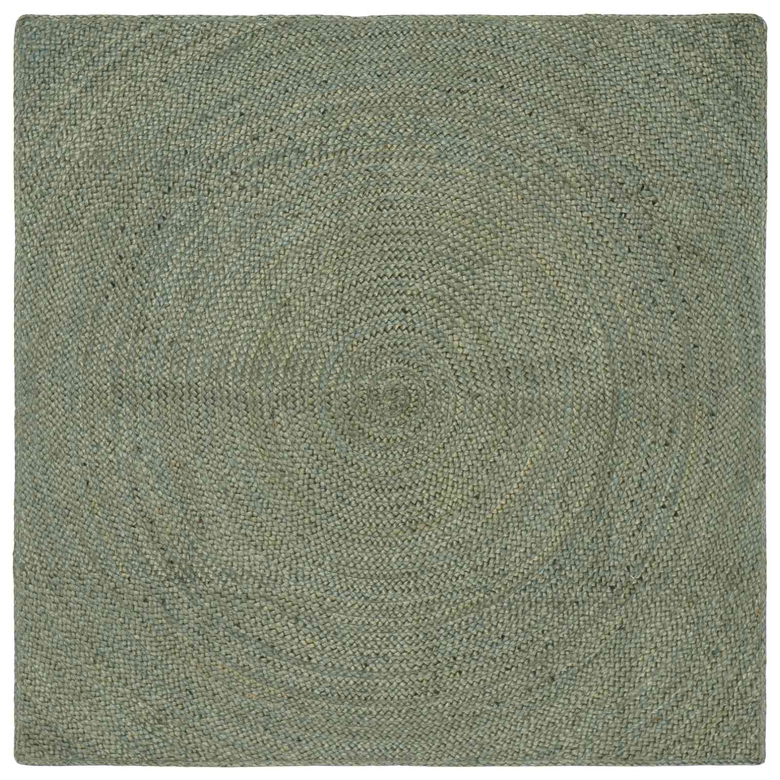 Dywany pokojowe Oliwkowy zielony 160 x 160 cm Juta vidaXL