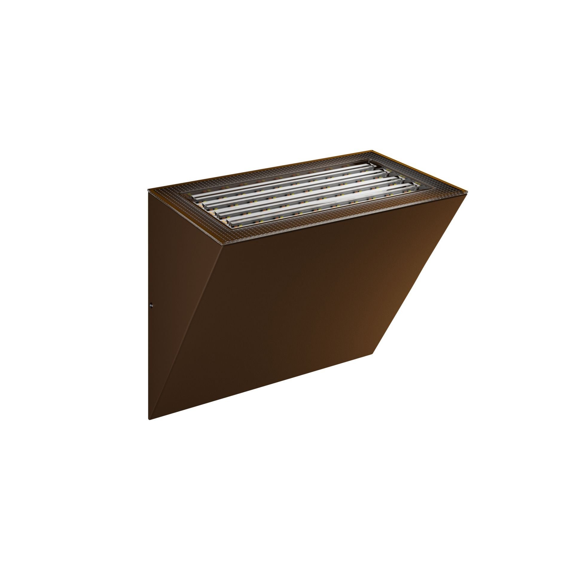 Kinkiet zewnętrzny LED Wedge 20W/40W 100º, wykończenie w kolorze czarnym i białym, Corten, CCT - Corten
