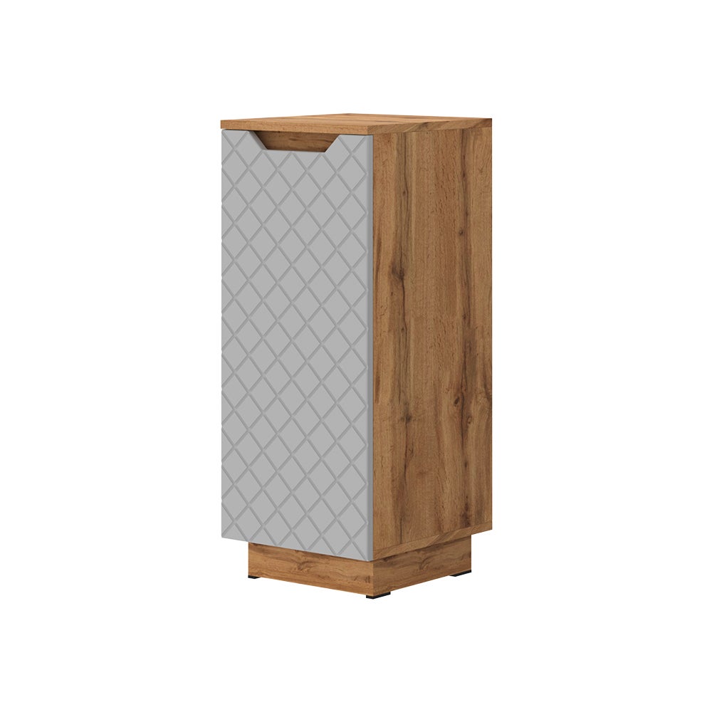 Vicco Szafka Midi Lotta, Dąb/szary ze strukturą płytek, 33.4 x 81.9 cm