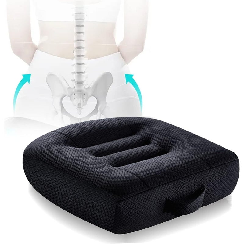 Przenośna, ergonomiczna poduszka na fotel samochodowy z uchwytem, do samochodu, biura, domu
