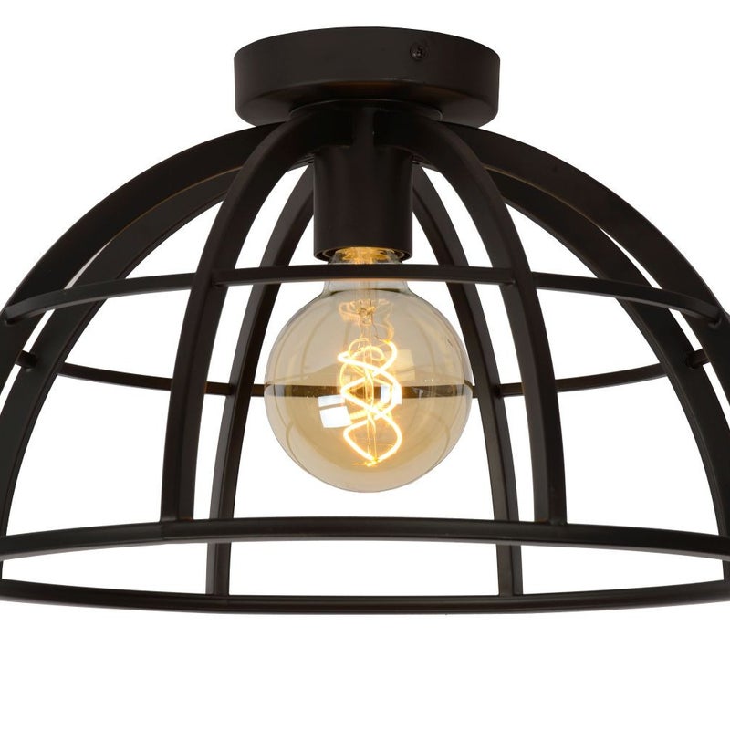 Lampa sufitowa DIKRA czarna 1xE27x60W metal wym:24x40x40cm IP20 Lucide