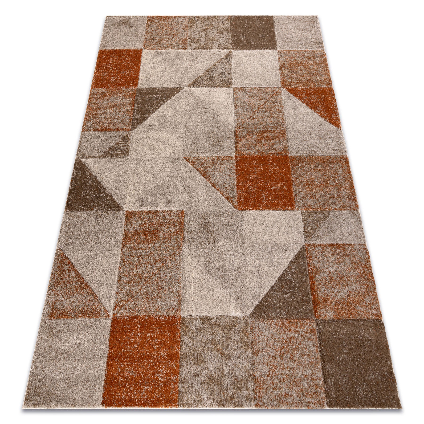 Dywan ARCANA 0822 beż / pomarańczowy geometryczny, nowoczesny 140x190 cm