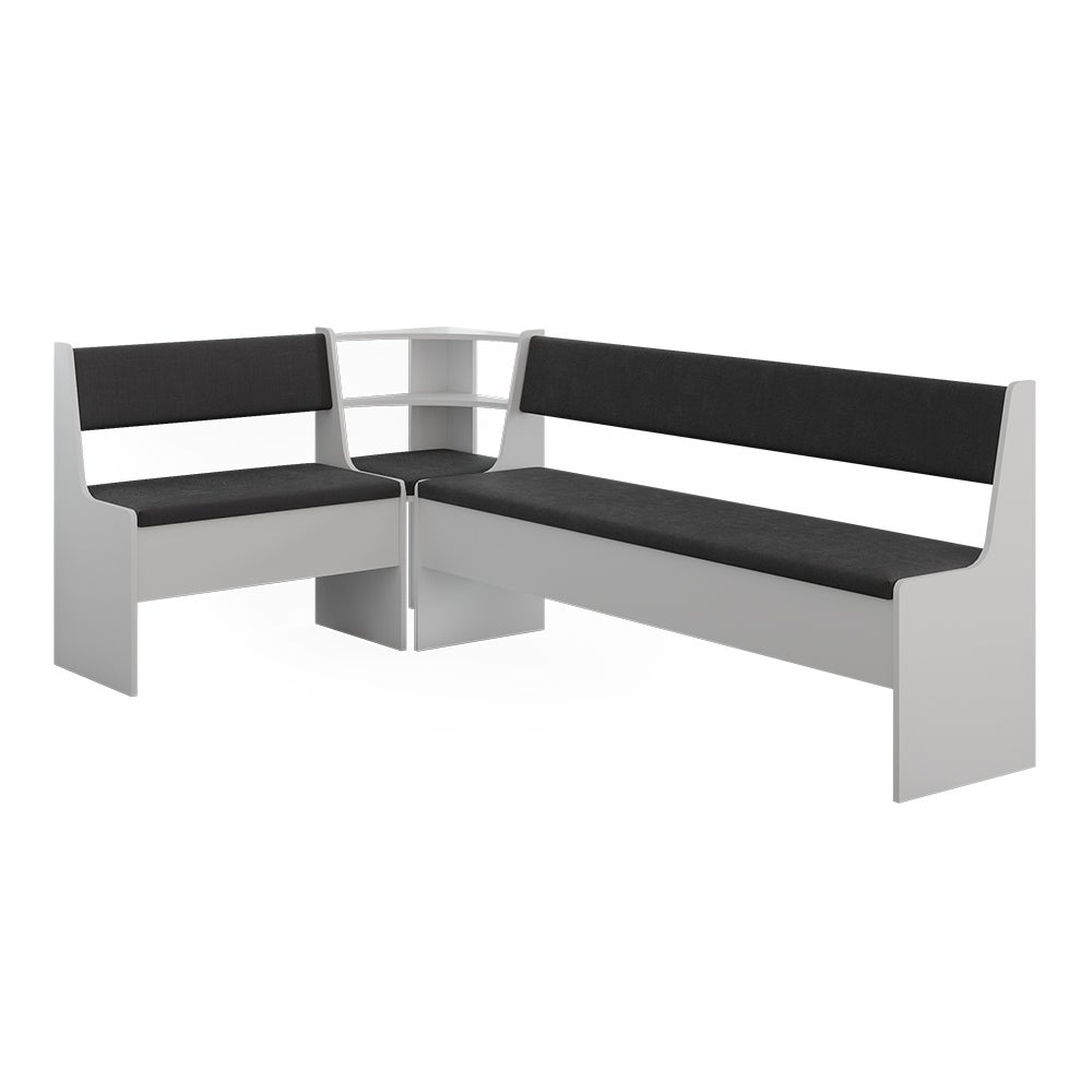 Vicco Grupa ławek narożnych Roman, Biały, 120.1 x 210.1 cm