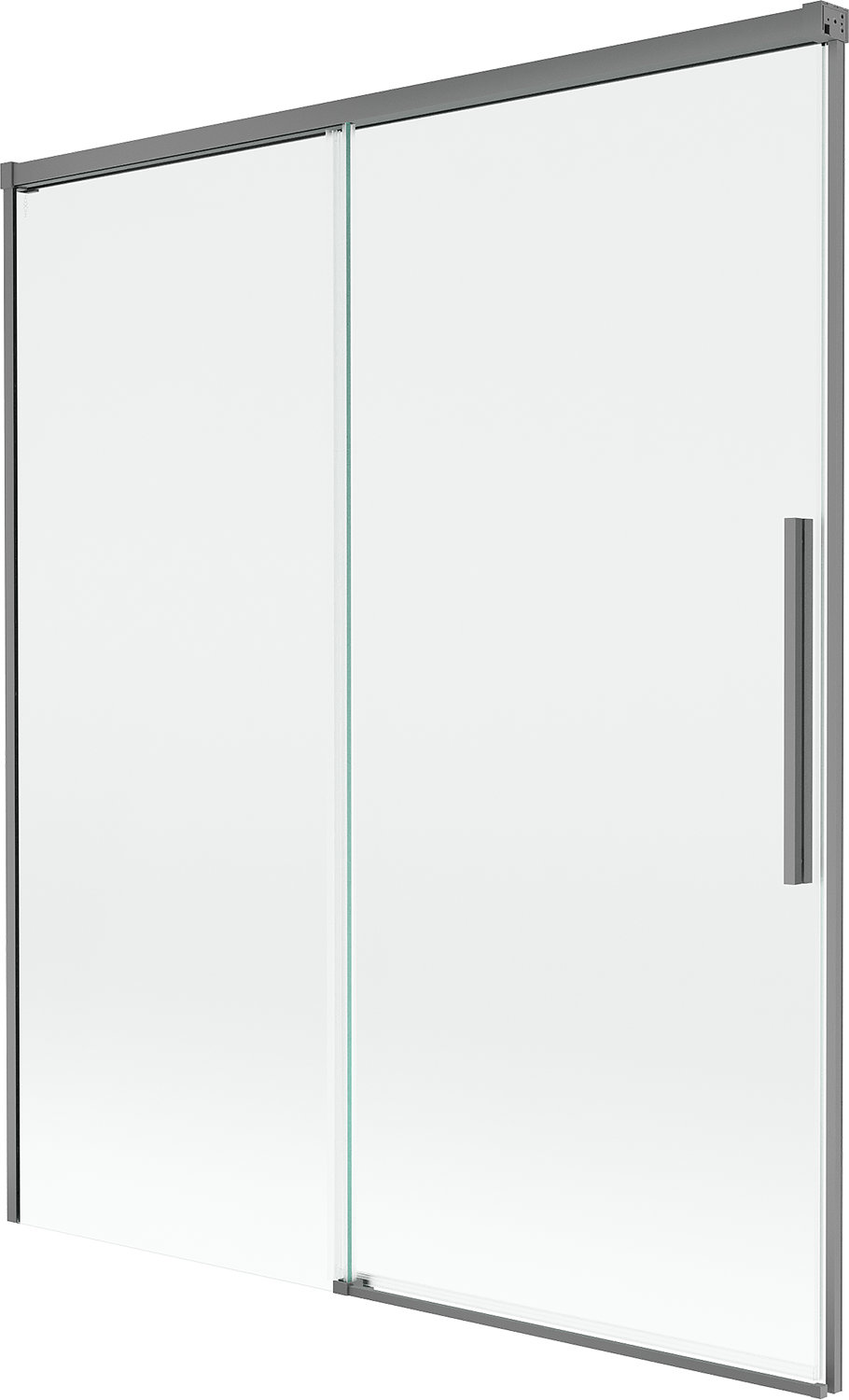 Mexen Rox parawan nawannowy 2-skrzydłowy rozsuwany 140 x 150 cm, transparent, gun metal - 8C9-140-001-95-00