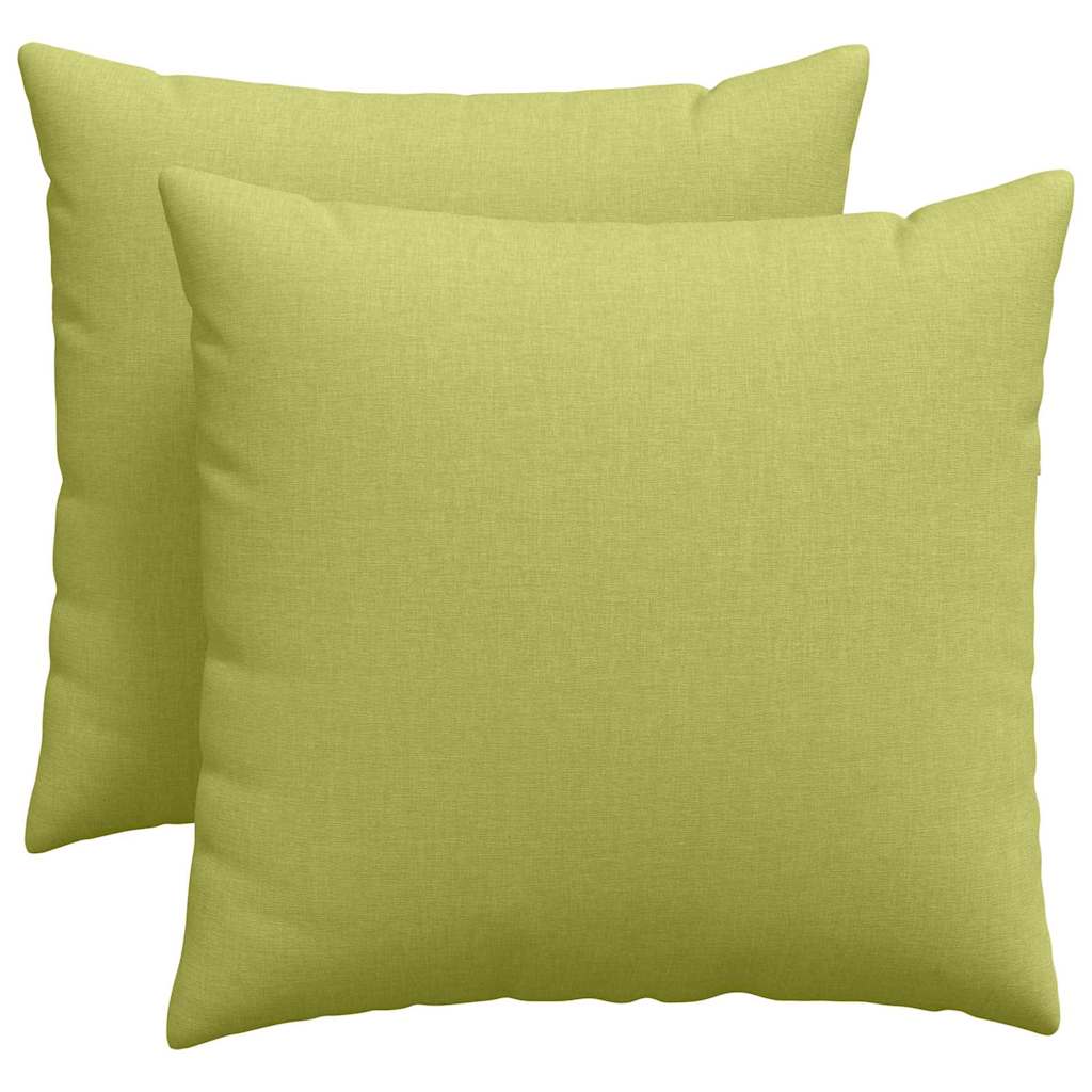 Poduszki na sofę 2 pcs Jasnozielony 50 x 50 cm tkanina