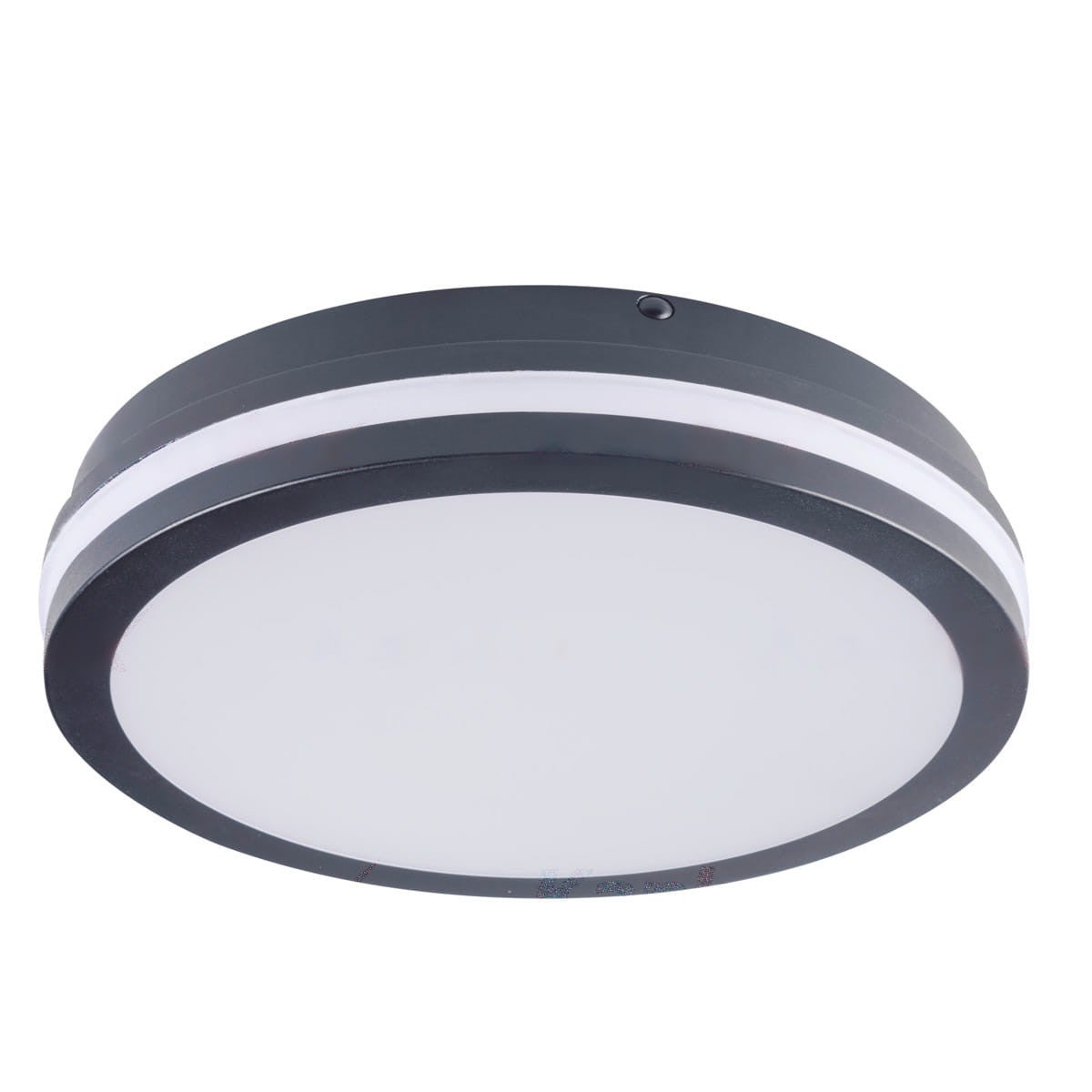 Plafon okrągły BENO LED 24W Neutralna biel 1920lm grafitowo-biały wym:5,5x26x26cm IP54 Kanlux