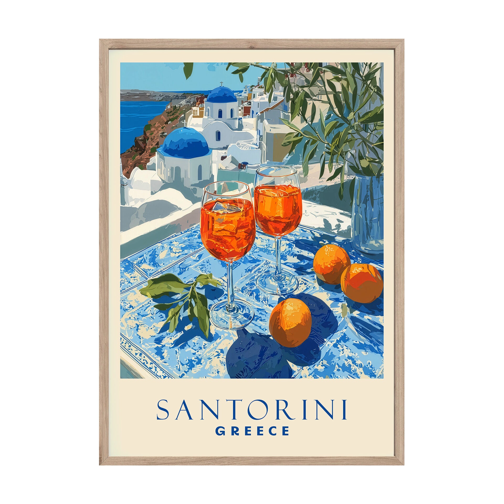 Obraz Poster Santorini I 49x68