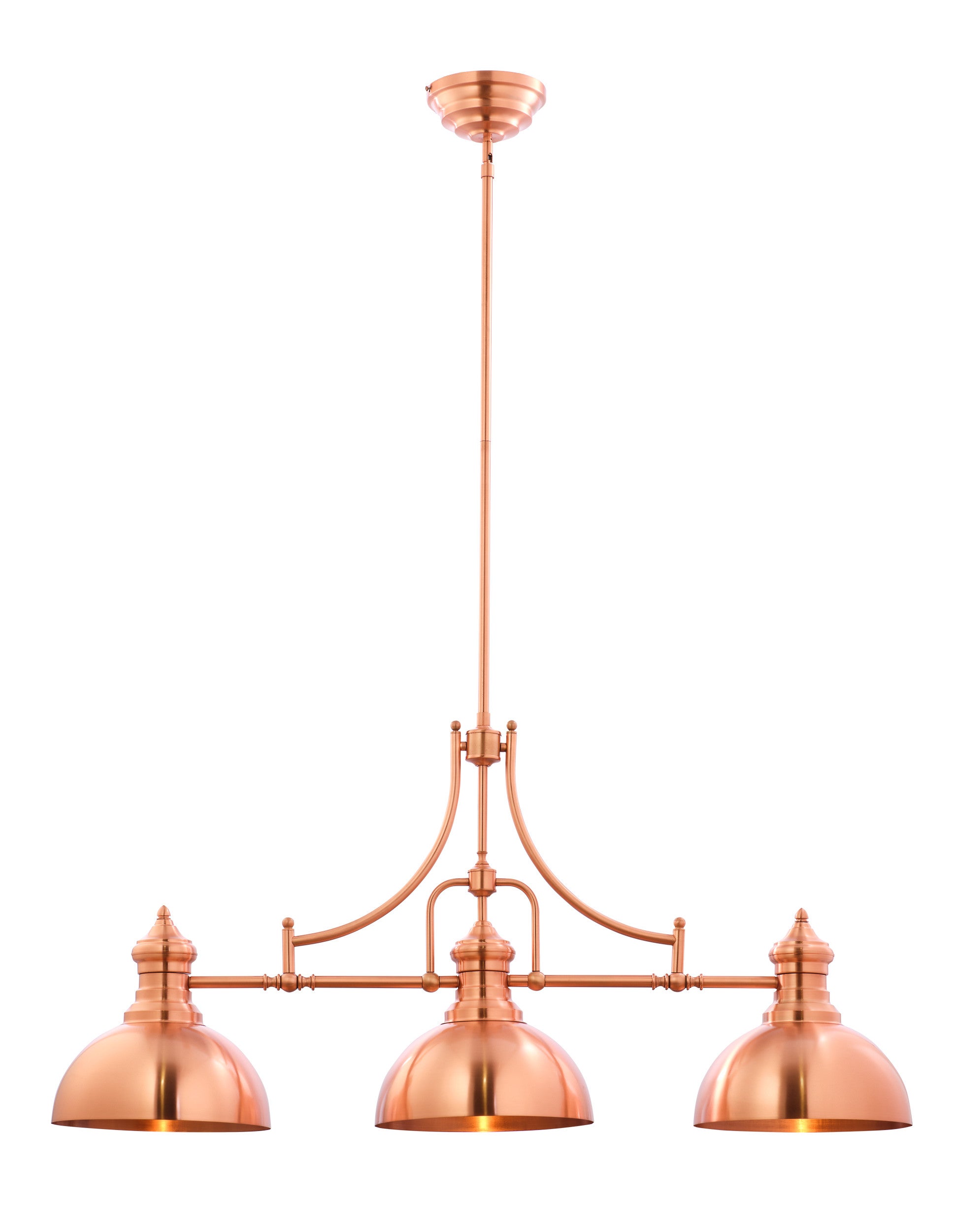 PLATINO lampa wisząca Jupiter miedziana E27 40-160x123x31 cm 1 szt.