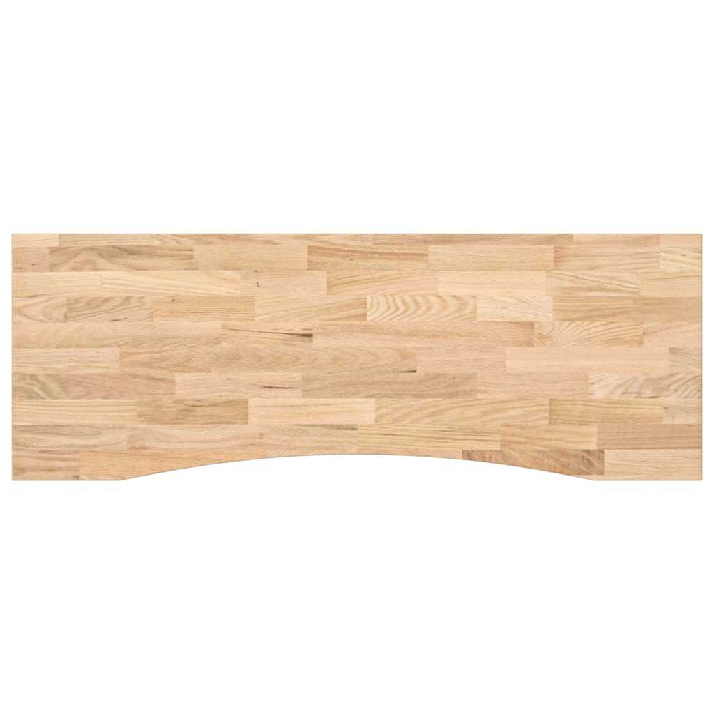 Blat Drewniany Dębowy Lity Surowy do Biurka Prostokątny 140x60 cm Brązowy