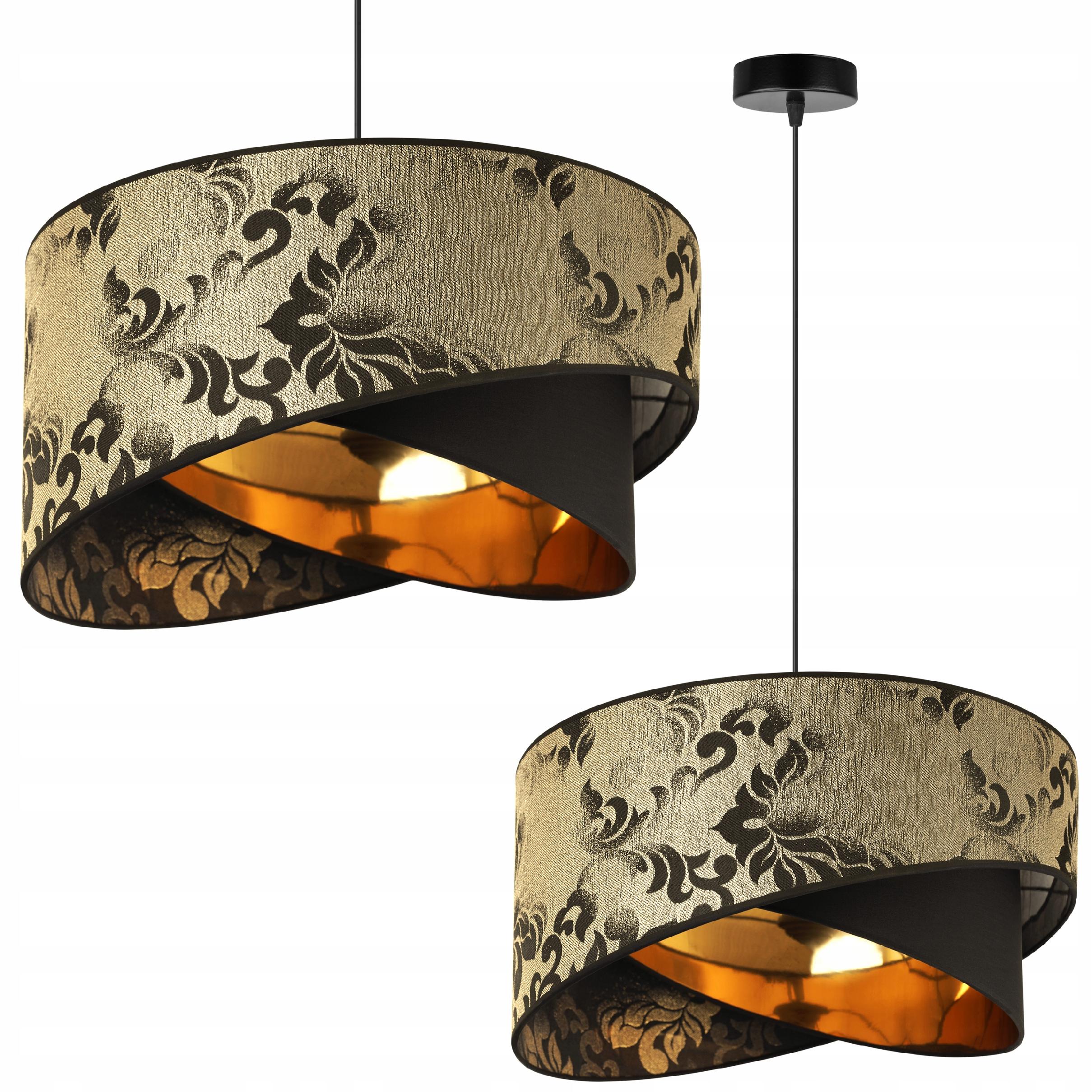 Lampa sufitowa wisząca Light Home LH Werona 1x E27 60W ciemny złoty/czarny