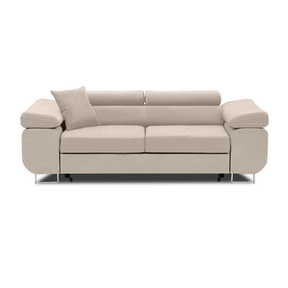 Rozkładana sofa, Bellezza, 209x100x87 cm, beżowy - TYLETEGOTU