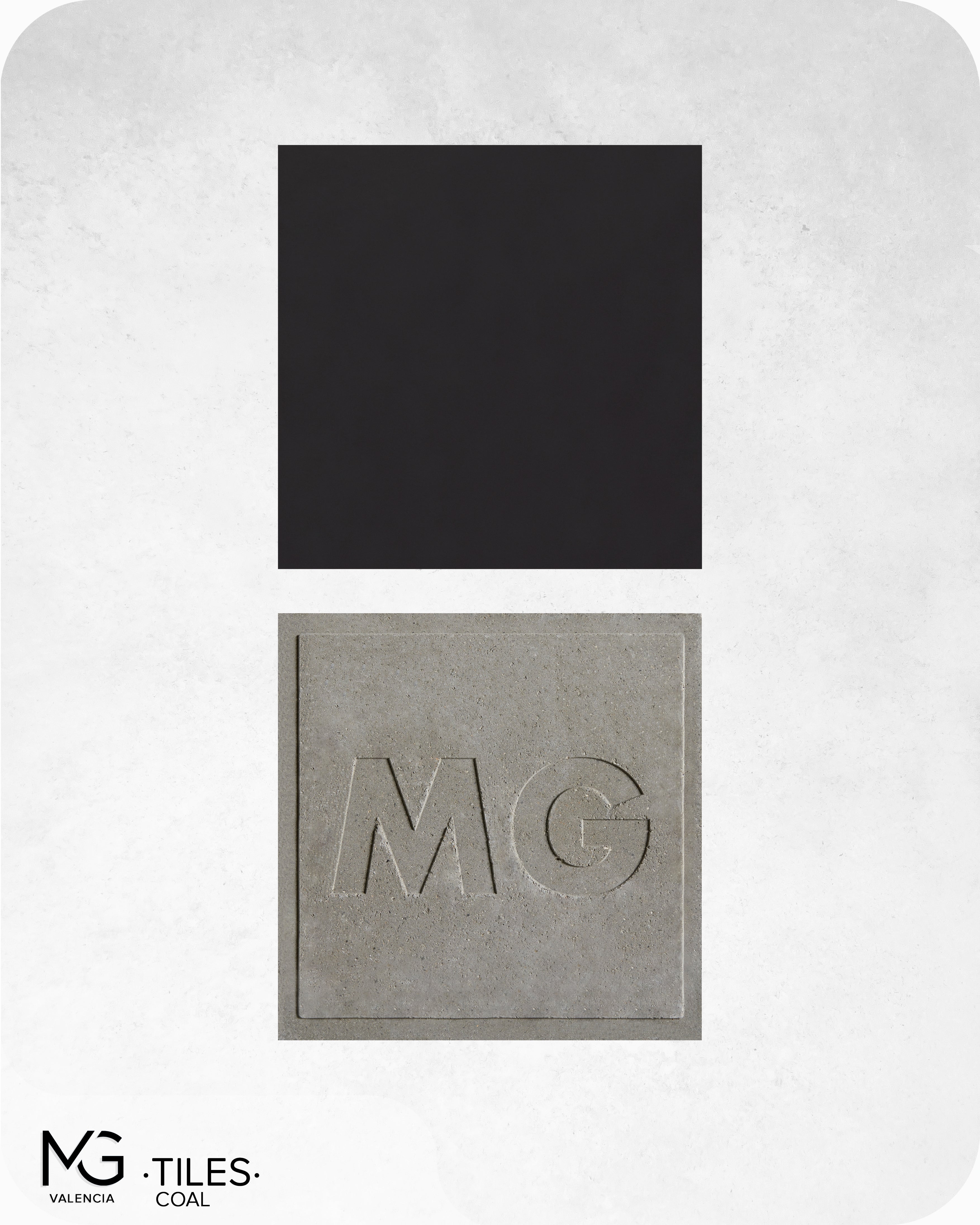 Płytki hydrauliczne cementowe | COAL | Czarny 20 x 20 cm (Opakowanie 24 sztuki = 0,96 m²)