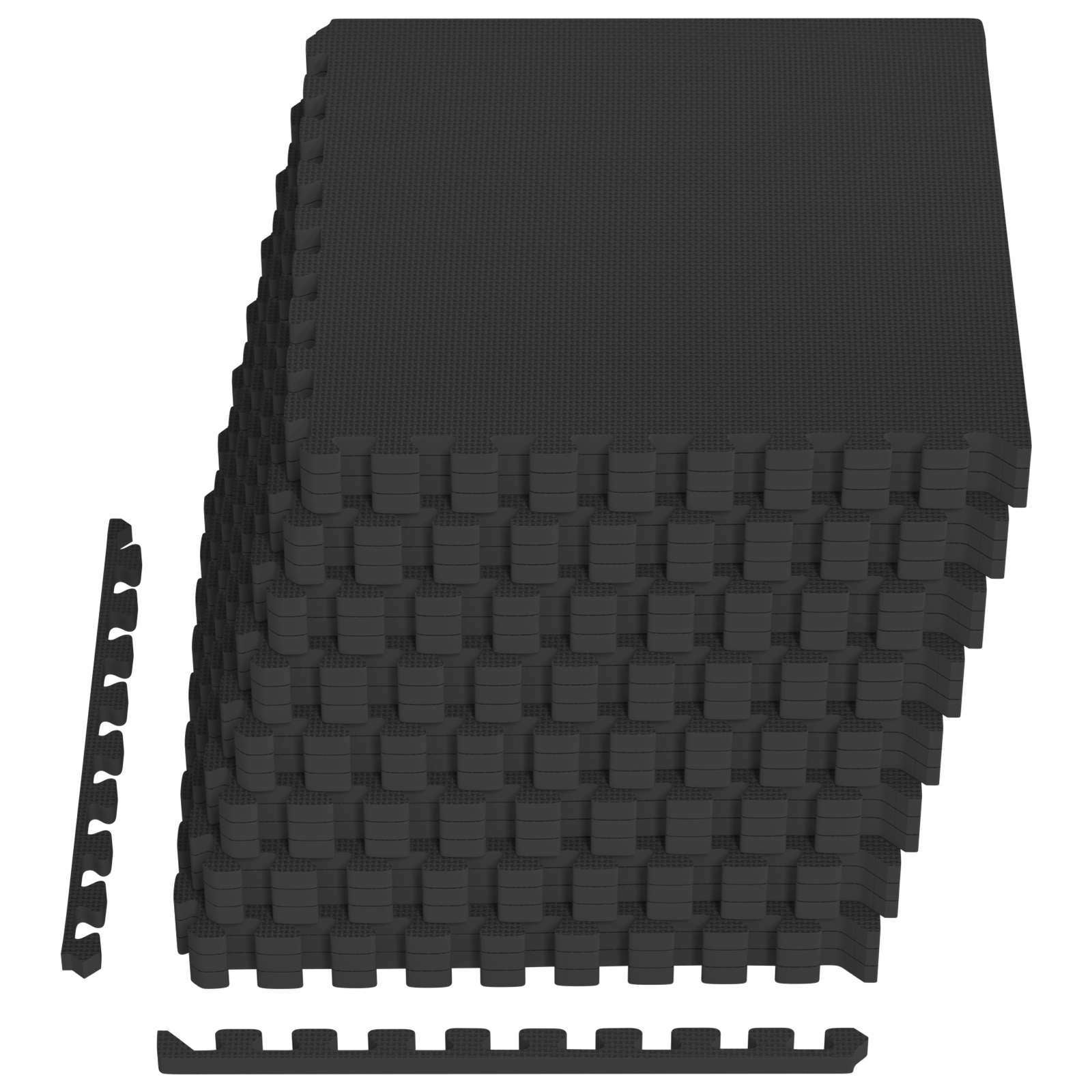 24x Mata pod Basen z Pianki EVA Grubość 2 cm Czarna