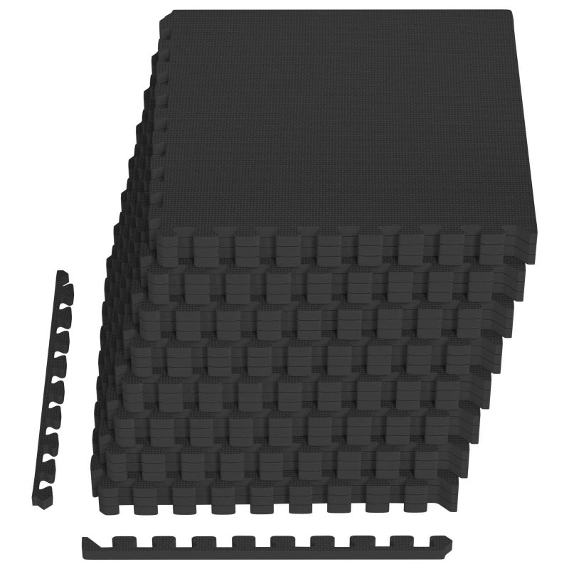 24x Mata pod Basen z Pianki EVA Grubość 2 cm Czarna