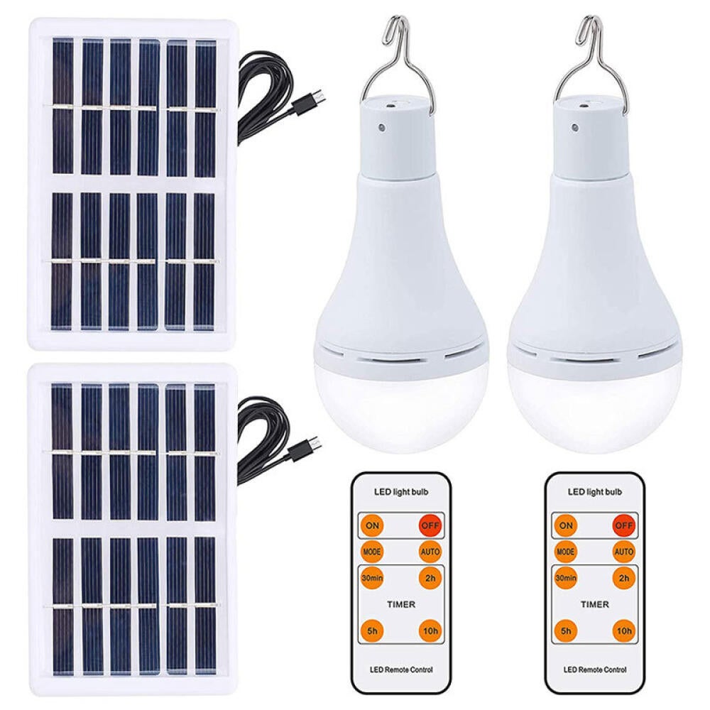 szt. lampa wisząca z żarówką solarną do użytku wewnątrz i na zewnątrz, z panelem słonecznym, czujnikiem zmierzchu i świtu, przenośna lampa solarna z a